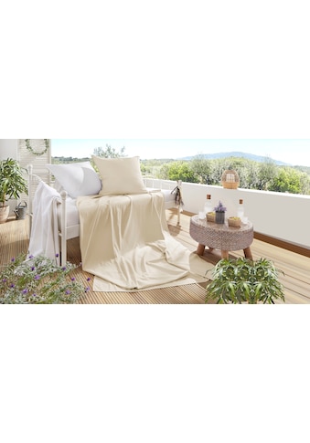 Bettwäsche »Summer-Set Stone-Washed, Kissenbezug + Tuch«, (2 tlg.), die perfekte...