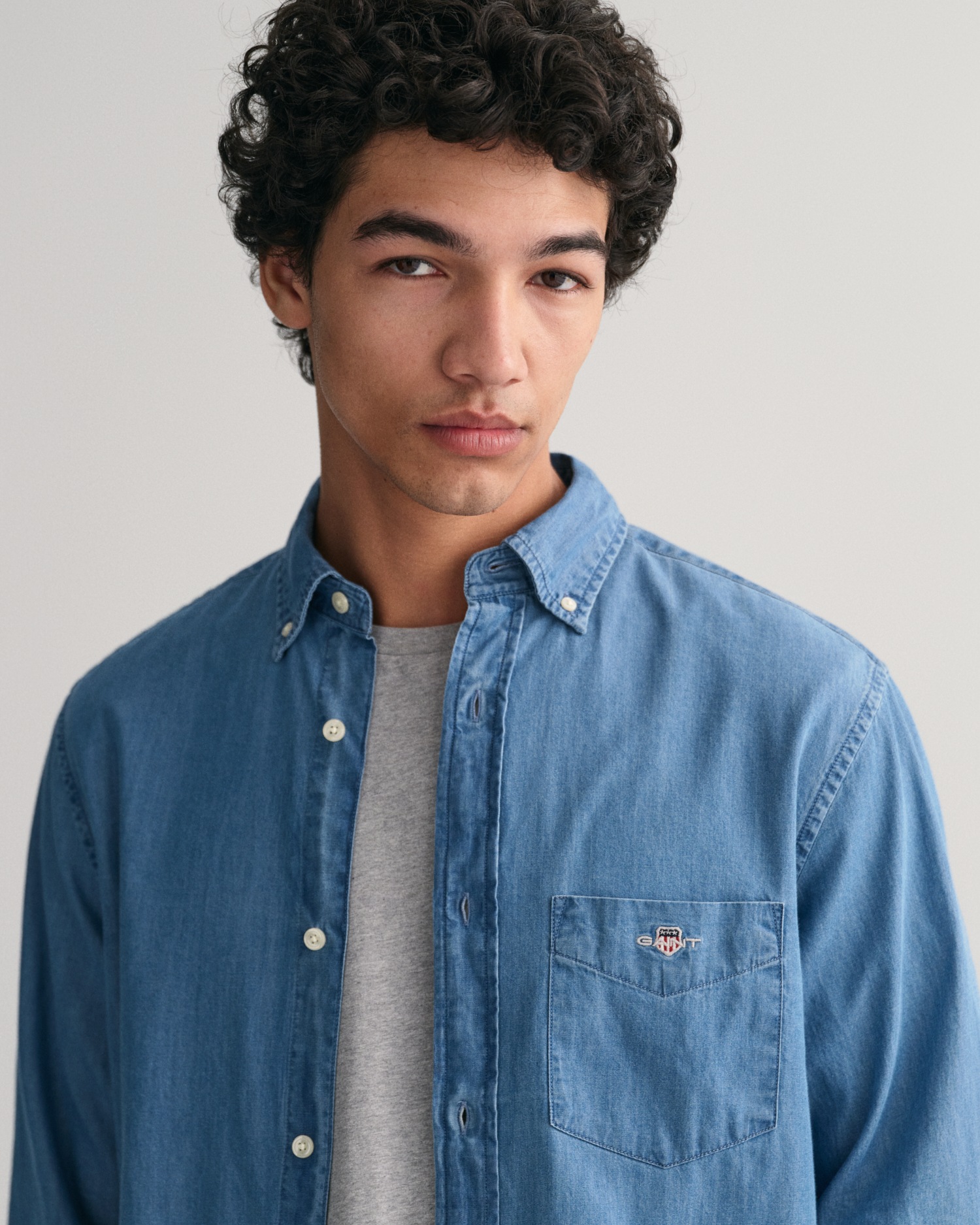 Gant Langarmhemd »Regular Fit Denimhemd Jeanshemd pflegeleicht«