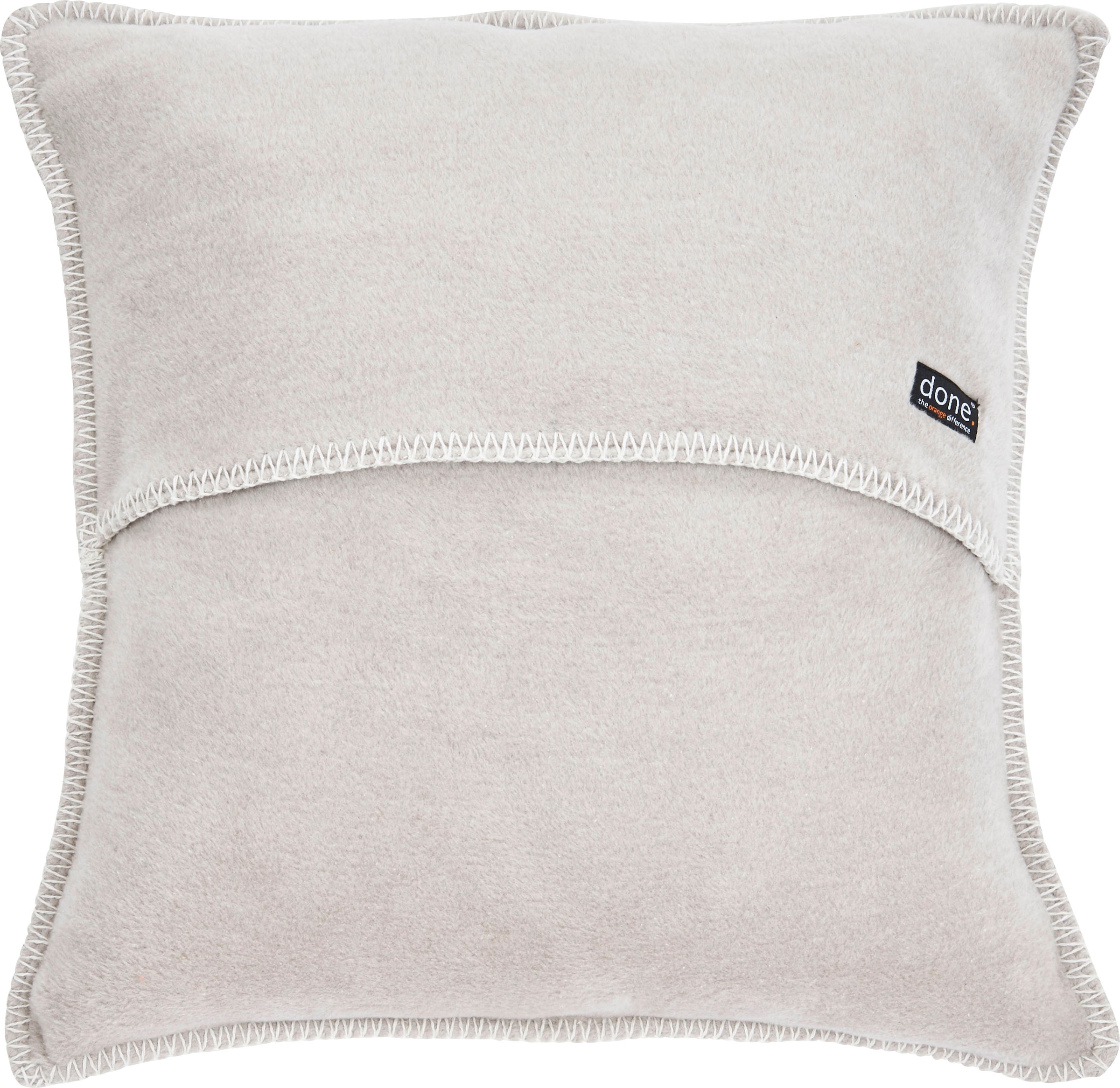 done.® Dekokissen »Cozy«, unifarben, Hotelverschluss, Kissenhüle ohne Füllung, 1 Stück