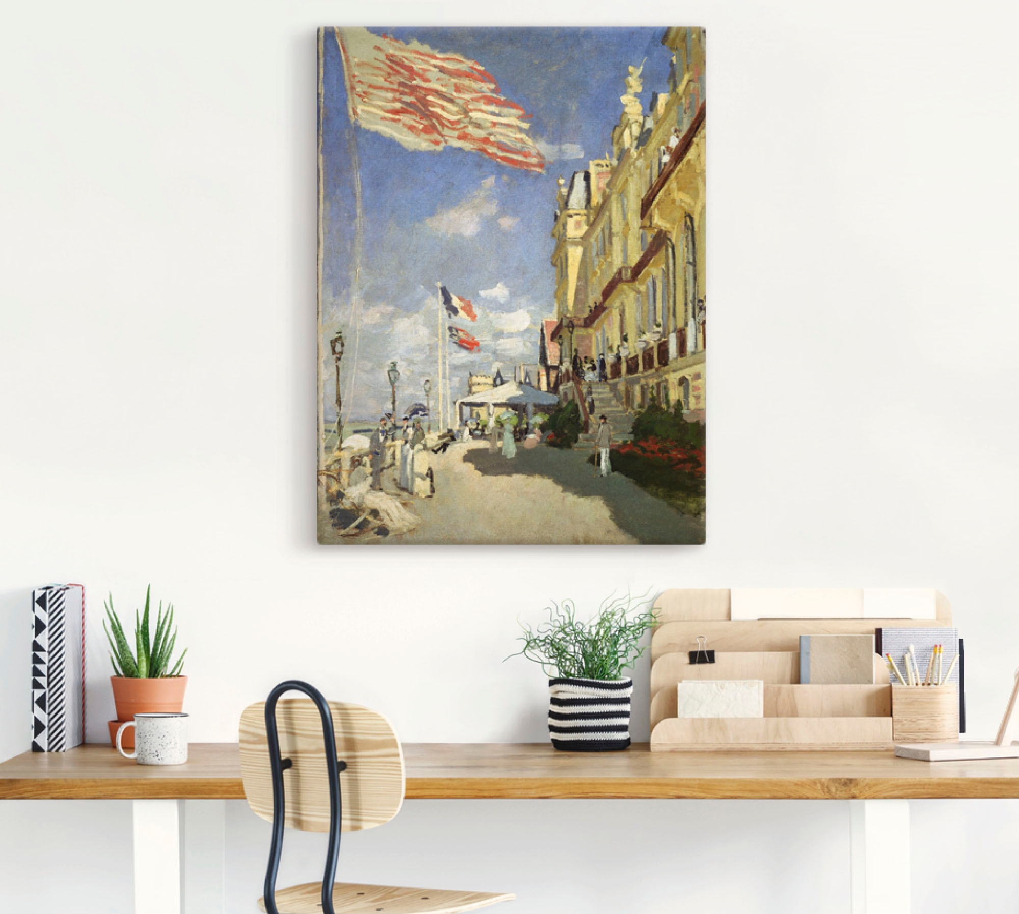 Artland Leinwandbild »Hotel des Roches Noires in Trouville«, Frankreich, (1 St.), auf Keilrahmen gespannt