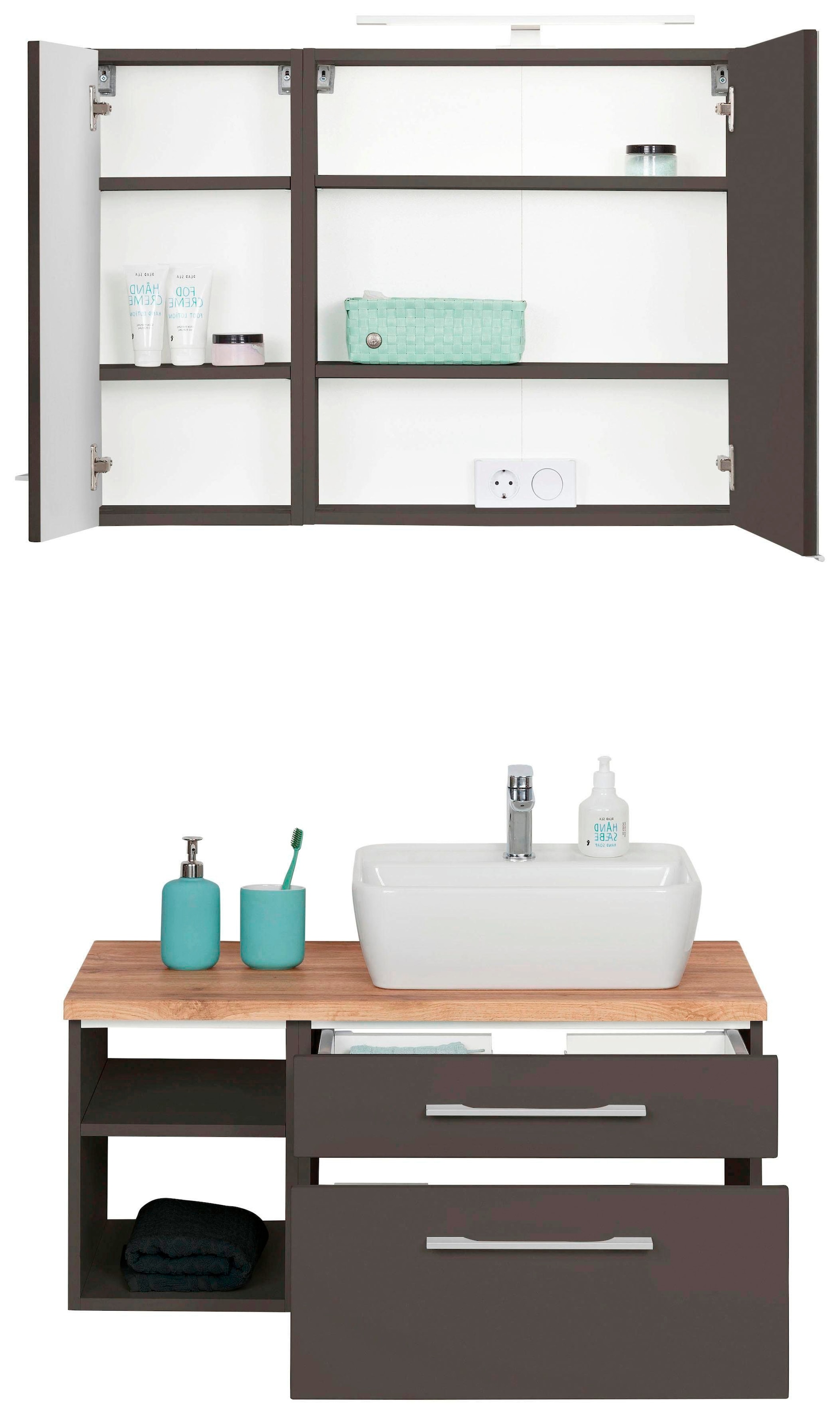 welltime Badmöbel-Set »Davos« 3 Stk. tlg. günstig online kaufen