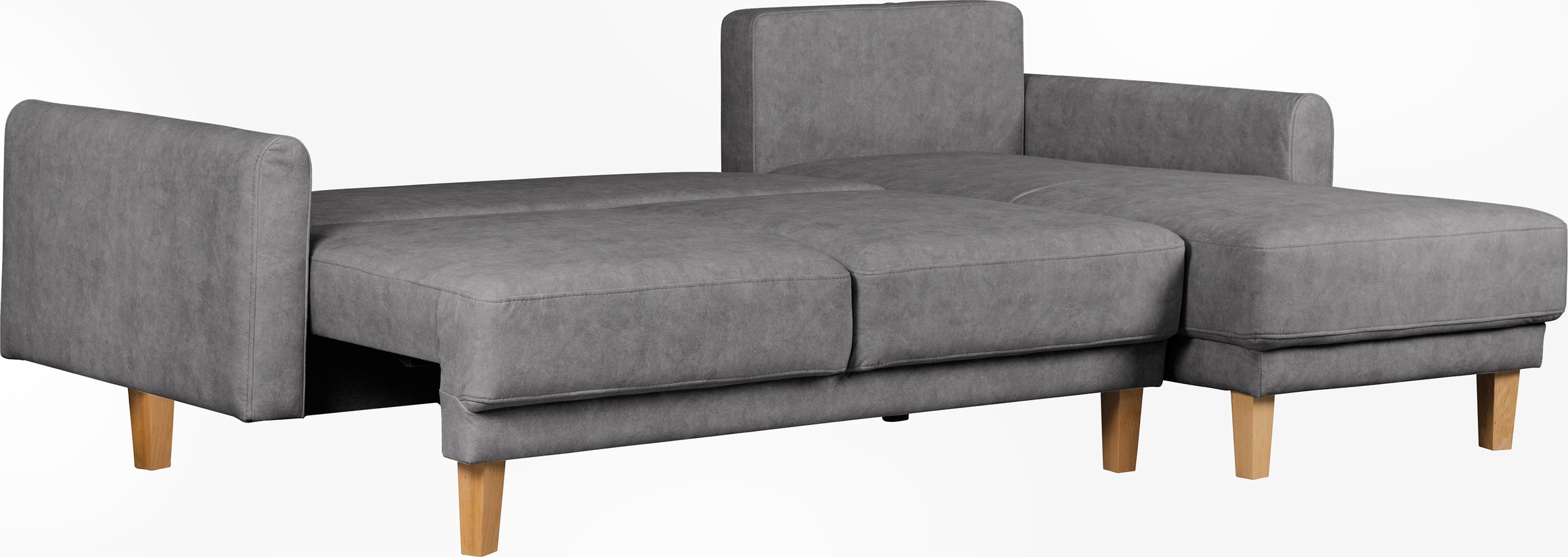 Home affaire Ecksofa »TRIPLO optionale Schlafsofa mit Bettkasten, Maße B/T/H: 234/164/89 cm«, L-Form wahlweise mit Bettfunktion - Liegefläche 132x210 cm