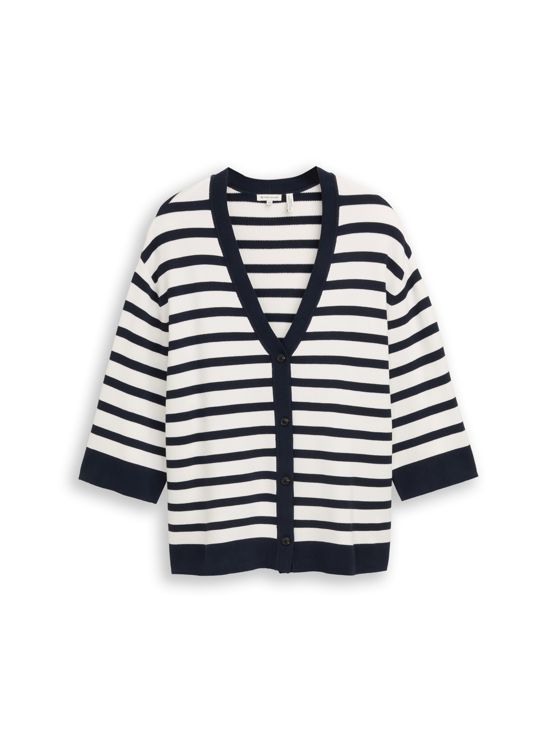 TOM TAILOR PLUS Cardigan mit Streifen Muster