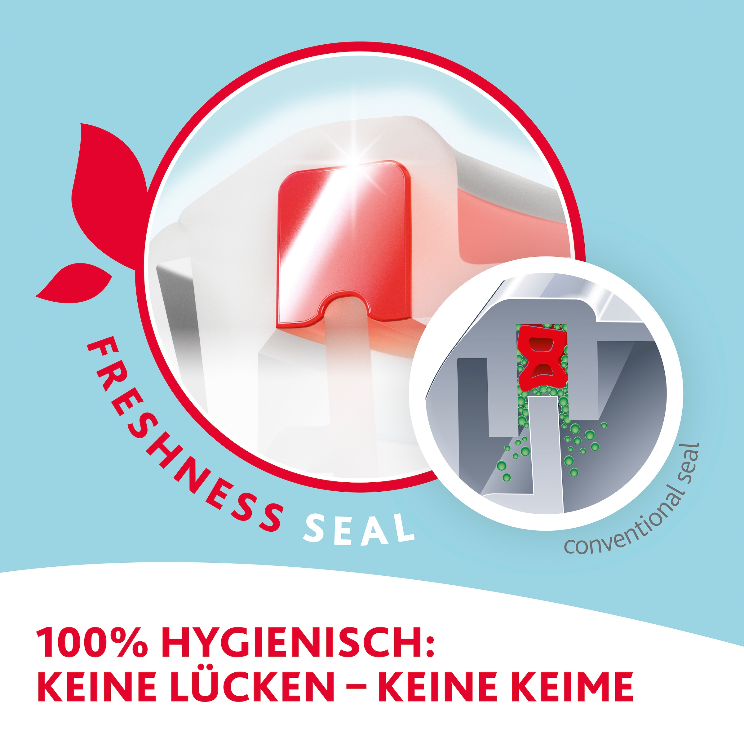 Emsa Aufbewahrungsschüssel »Clip & Close Glas«, (Set, 3 tlg.), 0,45 Liter, rechteckig, Stapelkante, backofenfest, dicht