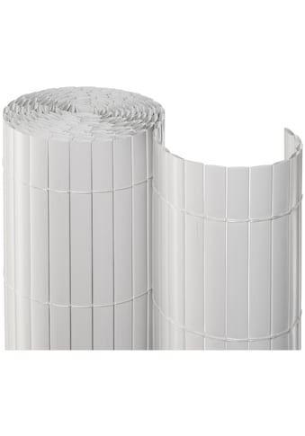 Balkonsichtschutz, BxH: 300x90 cm, weiß