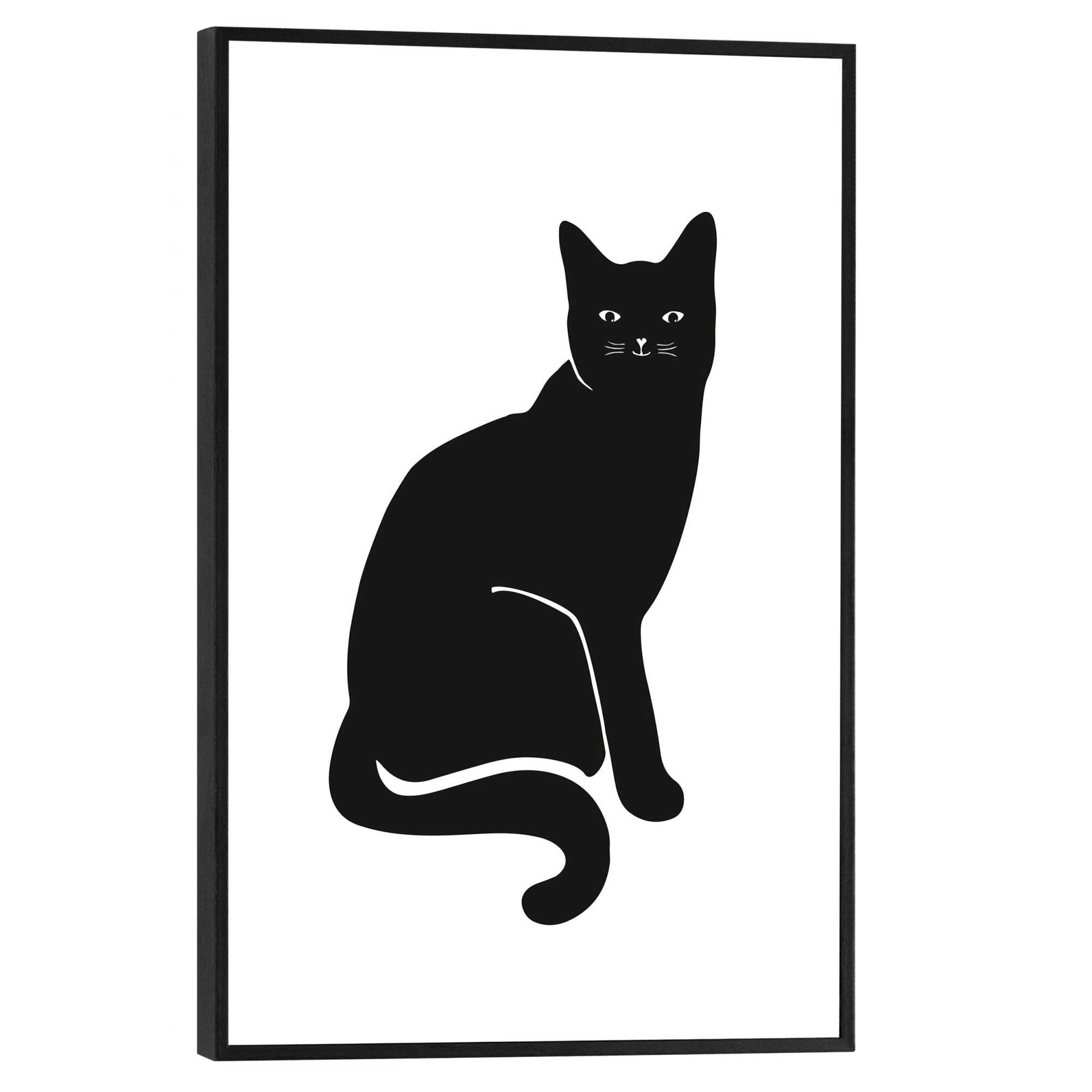 Reinders! Bild mit Rahmen »Black Cat« günstig online kaufen