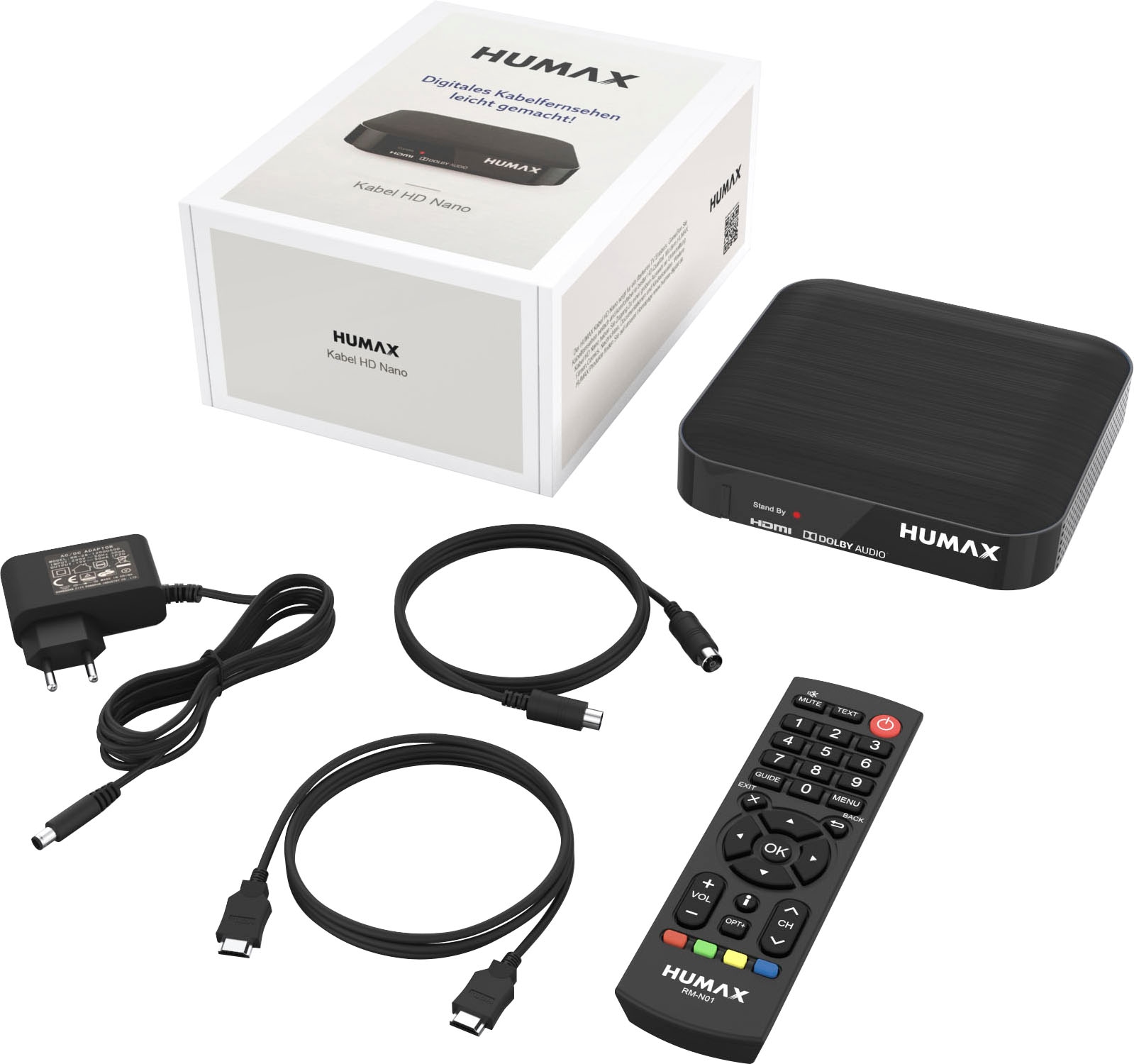 Humax Kabel-Receiver »Kabel HD Nano«, (EPG (elektronische  Programmzeitschrift)-Kindersicherung-Automatischer Sendersuchlauf), mit  Full HD auf Raten kaufen