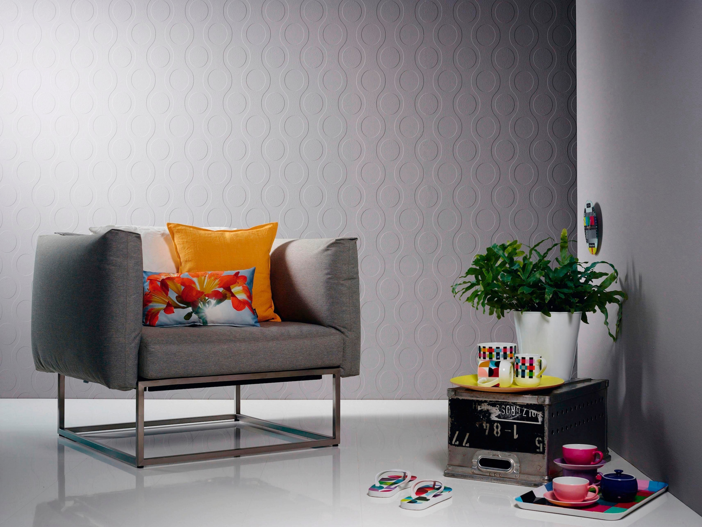 A.S. Création Vliestapete »Meistervlies« einfarbig | uni | unifarben leicht strukturiert Uni Tapete einfarbig Überstreichbar Tapeten Wohnzimmer modern Design