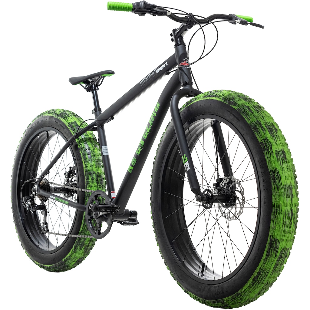 KS Cycling Fatbike »Crusher«, 7 Gang, Shimano, Tourney Schaltwerk, Kettenschaltung