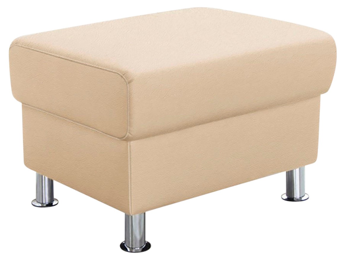 TRENDMANUFAKTUR Hocker »Rondo, Polsterhocker zur Serie, Breite 67 cm, Füße günstig online kaufen
