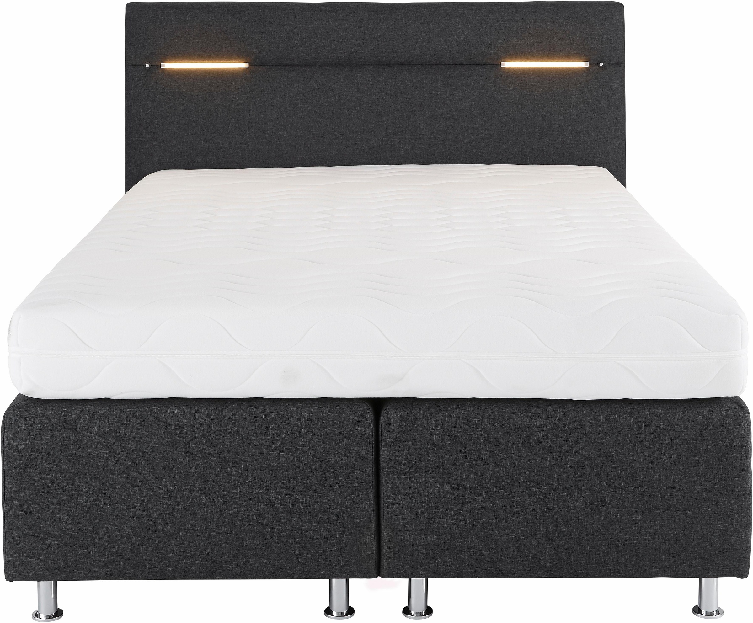 Westfalia Schlafkomfort Boxspringbett, wahlweise mit LED-Beleuchtung