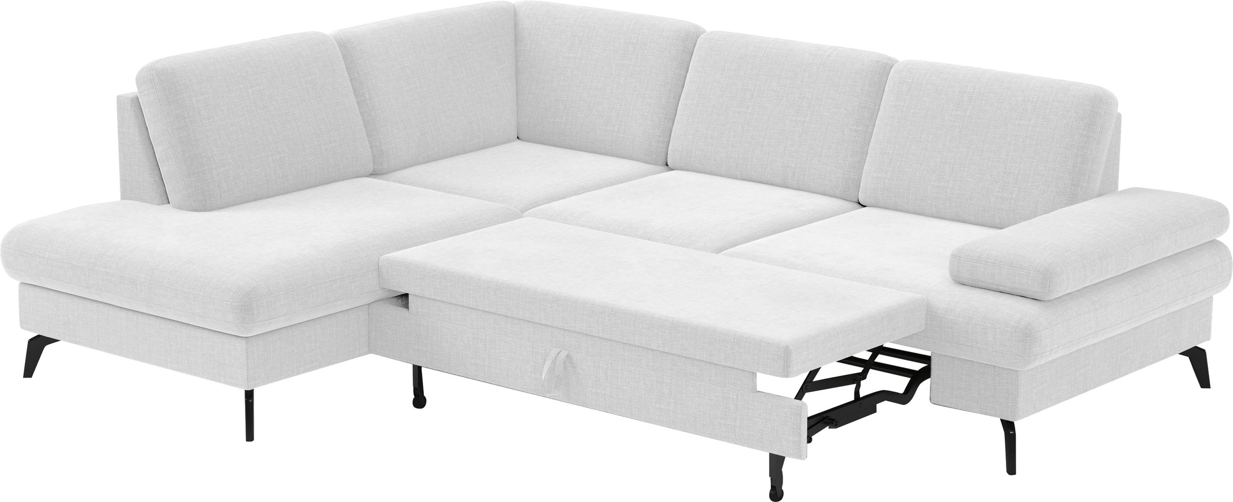 sit&more Ecksofa »Morris L-Form, inkl. Sitztiefenverstellung«, wahlweise mit Armteilverstellung, Bettfunktion & Bettkasten