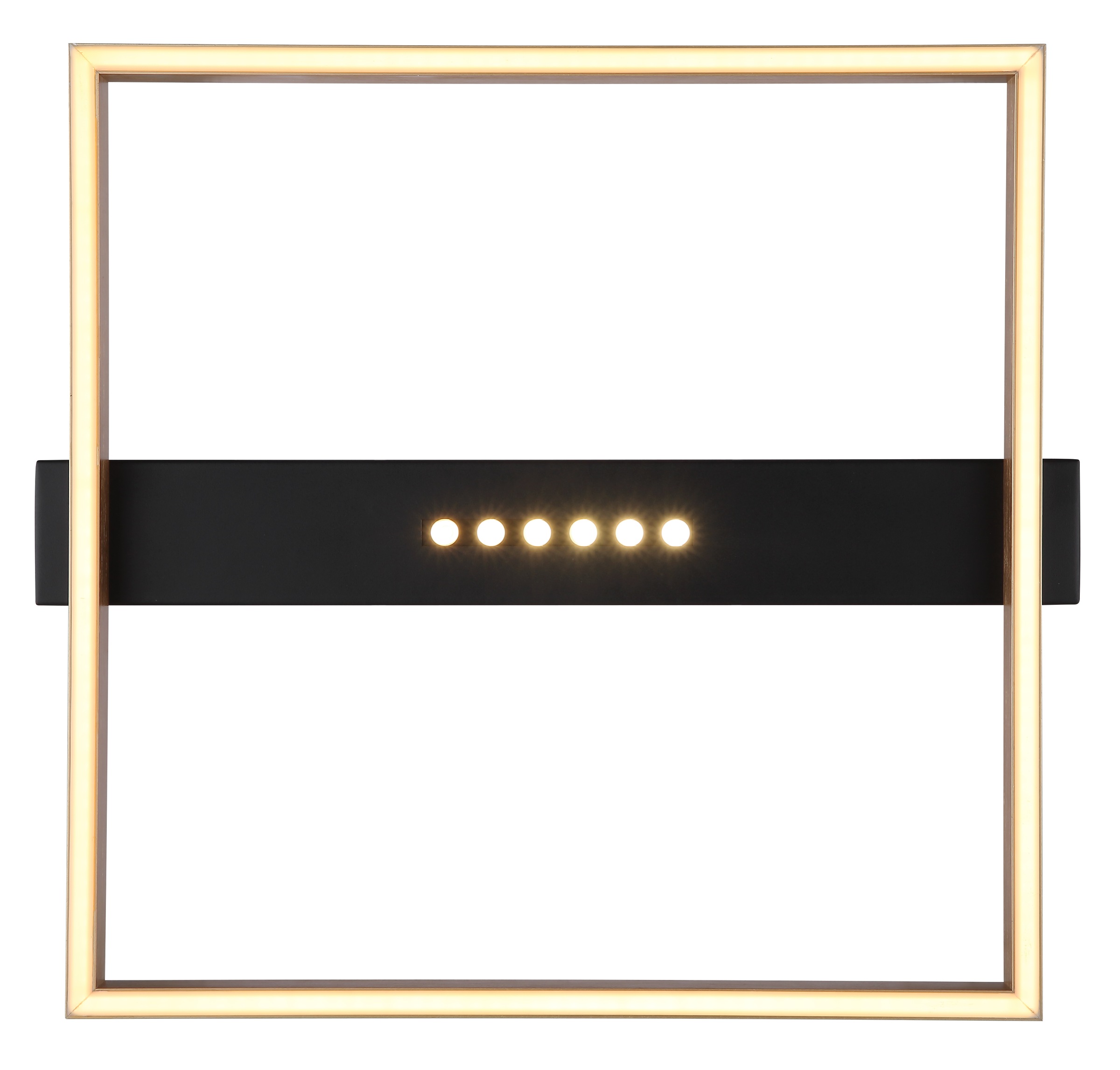 GLOBO LIGHTING LED Deckenleuchte »LUFFY« LED-Modul 1 Stk. Warmweiß Deckenlampe/LxBxH: 430x392x69mm/Wohnzimmer/Schlafzimmer/modern