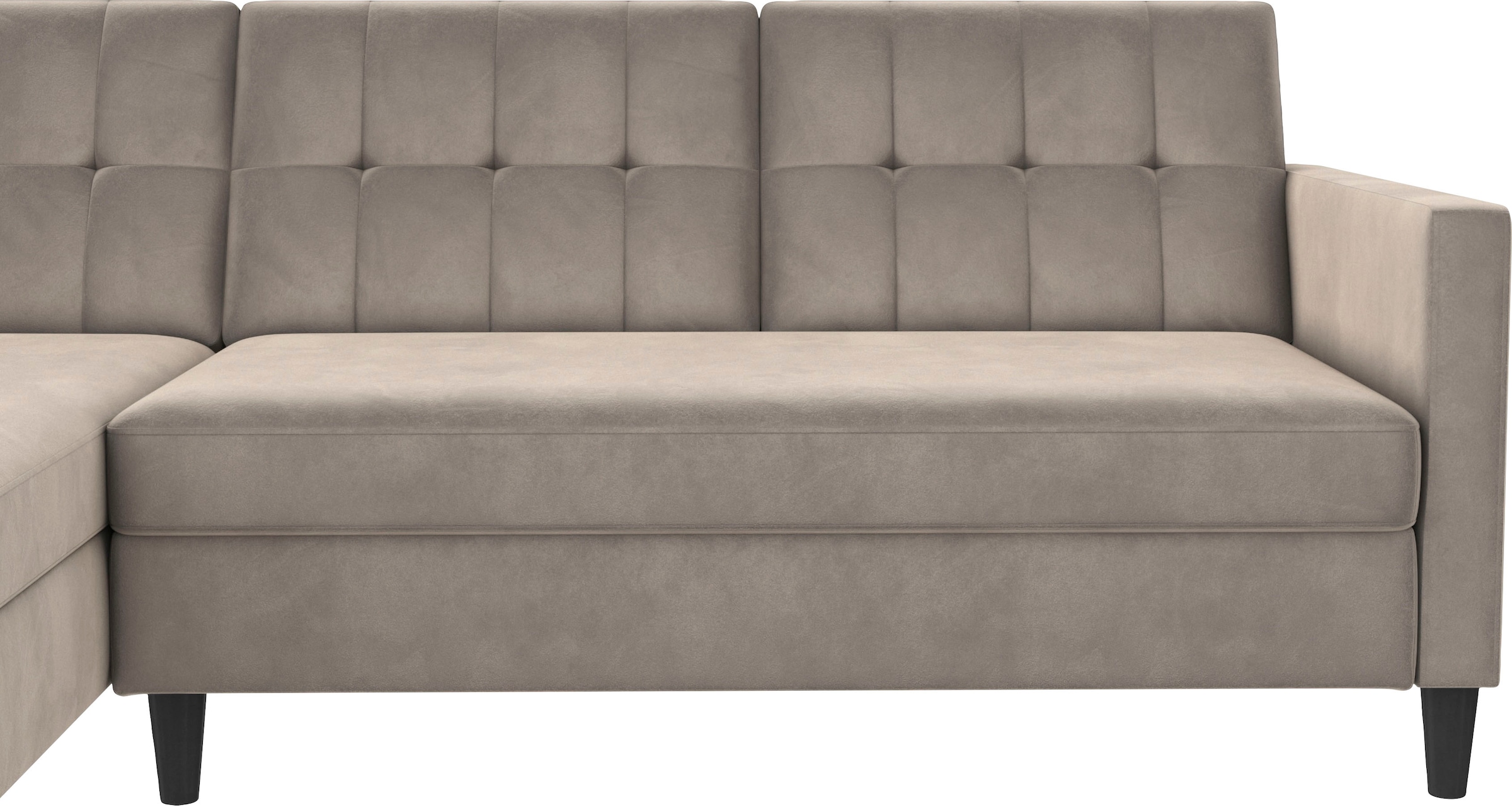 Dorel Home Ecksofa »Hartford II«, mit Bettfunktion und Stauraum, Recamiere beidseitig montierbar