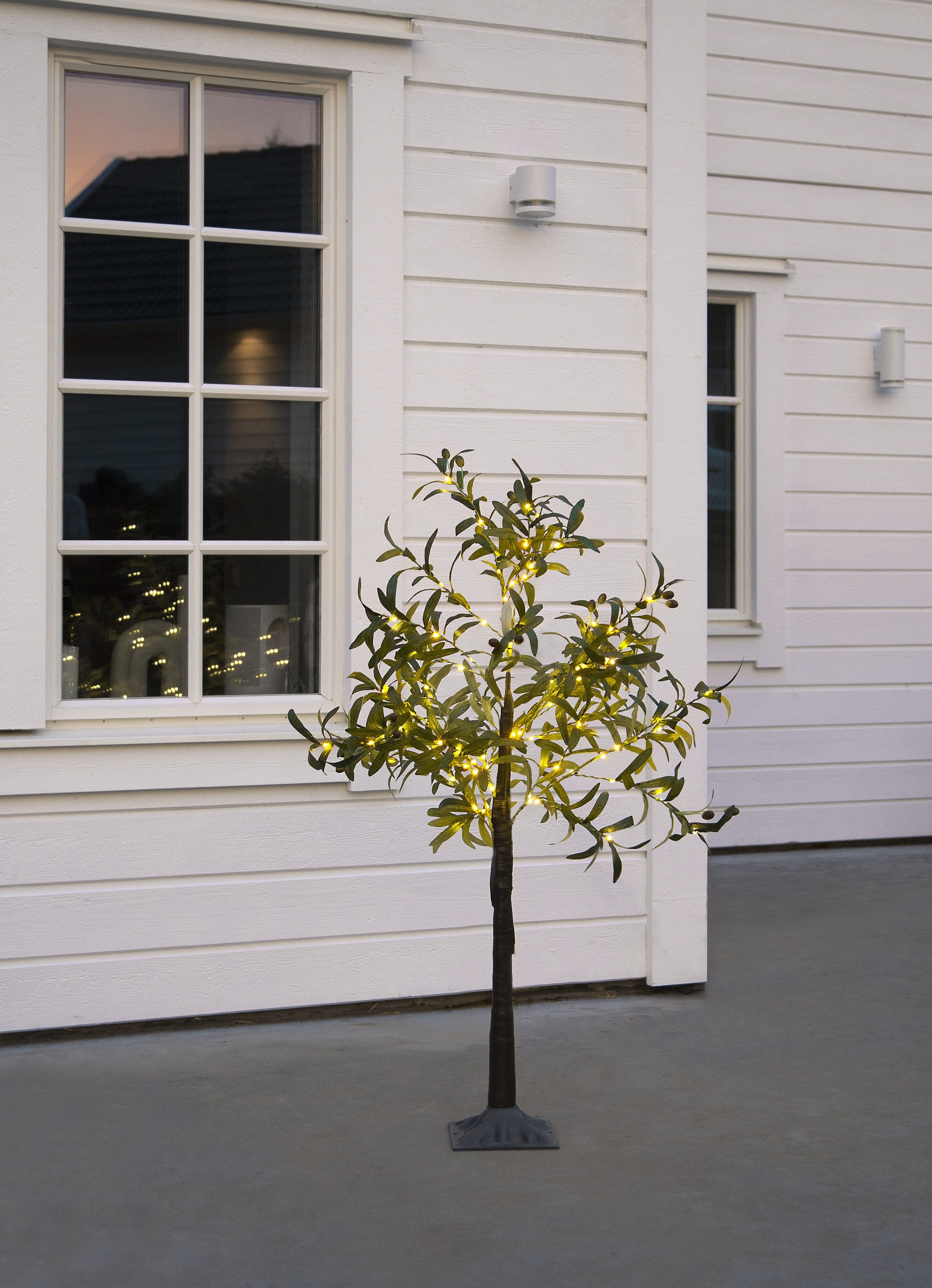 Parforce Traditional Hunting LED Baum »Deko-Baum Olivec« LED-Board 1 Stk. Warmweiß Mediterrane Olivenbaum-Optik, LEDs warmweiß, 120cm Höhe, Außentrafo