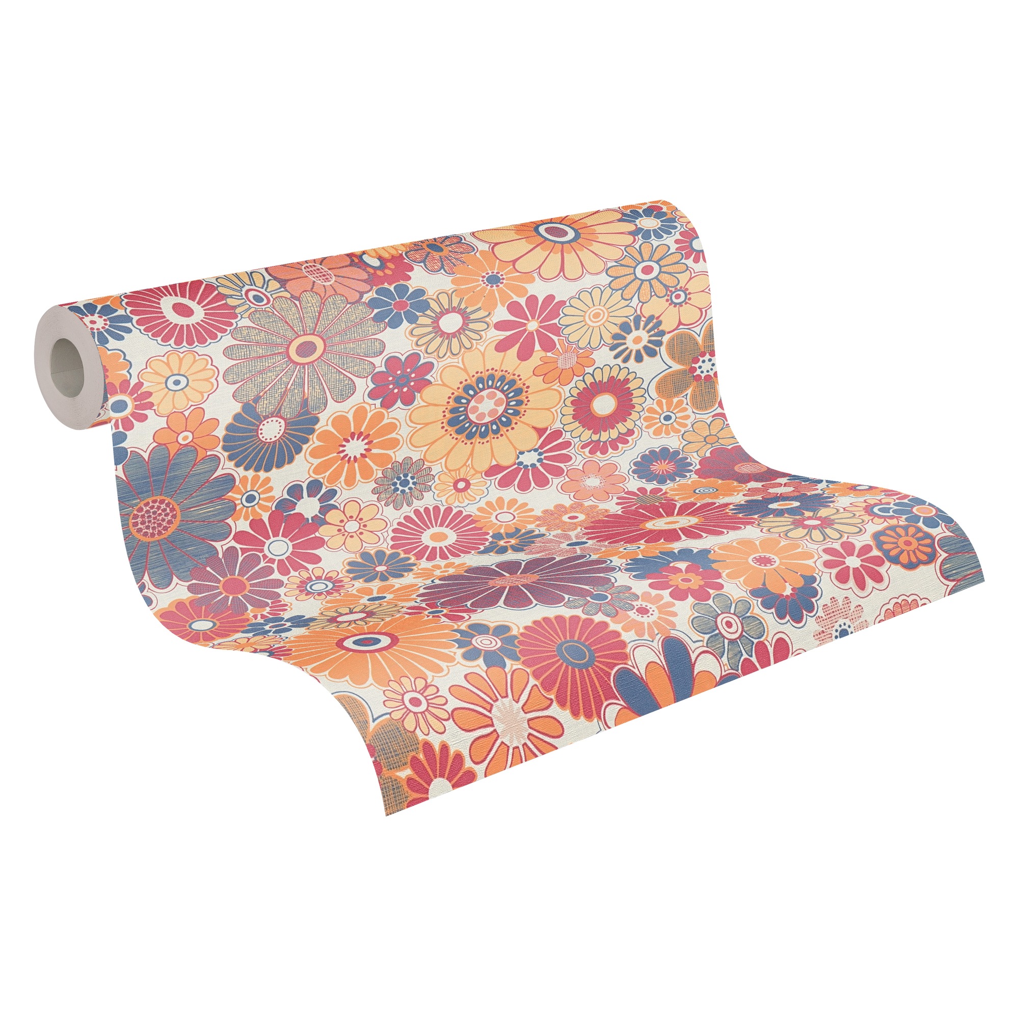 A.S. Création Vliestapete »Retro Chic florale Tapete Mustertapete Retro Blumen«, matt, Vintage Vliestapete für Schlafzimmer Küche Wohnzimmer Floral Design