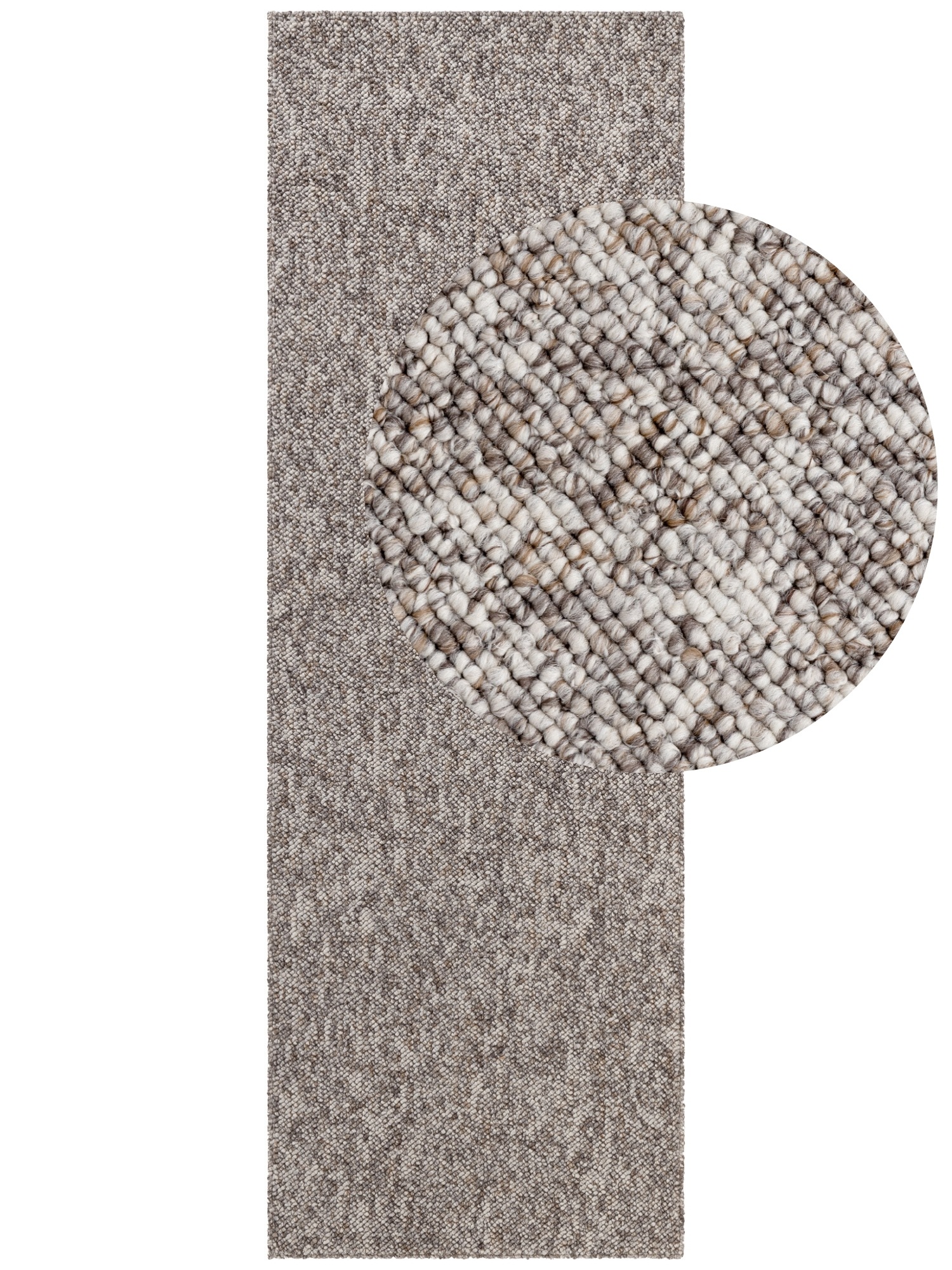ELLE DECORATION Teppich »Rocco«, rechteckig, 10 mm Höhe, Nachhaltig, Läufer, waschbar, Wohnzimmer, Esszimmer, Woll-Optik