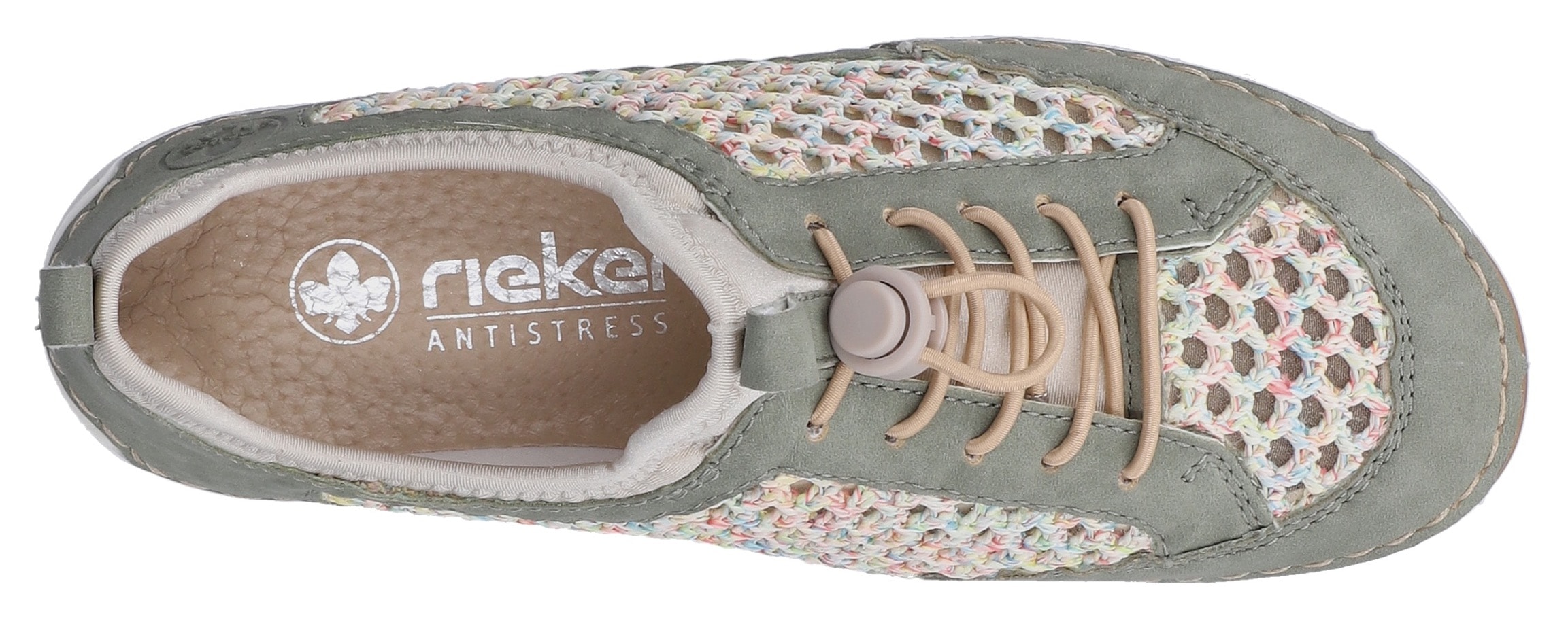 Rieker Slip-On Sneaker  Slipper, Freizeitsneaker, Halbschuh mit Schnellverschluss