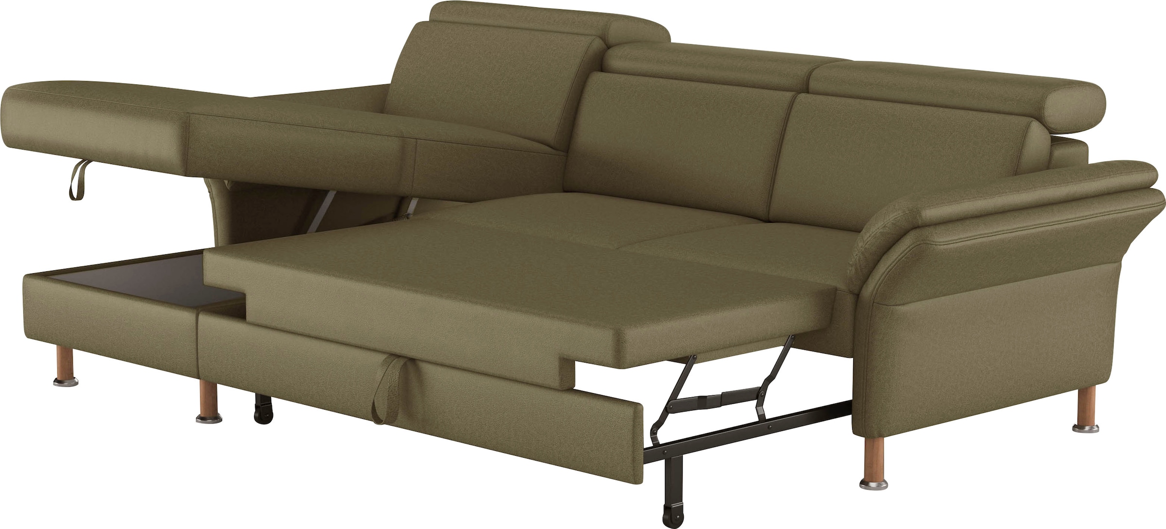 Home affaire Ecksofa »Calypso L-Form«, mit motorischen Funktionen im Sofa und Recamiere