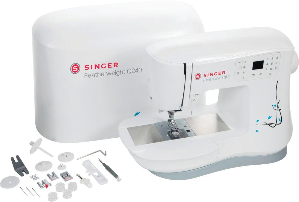 Singer Nähmaschine »Featherweight Komfort C240«, Programme, %Sale Transport jetzt Stiche, Singer 70 im 70