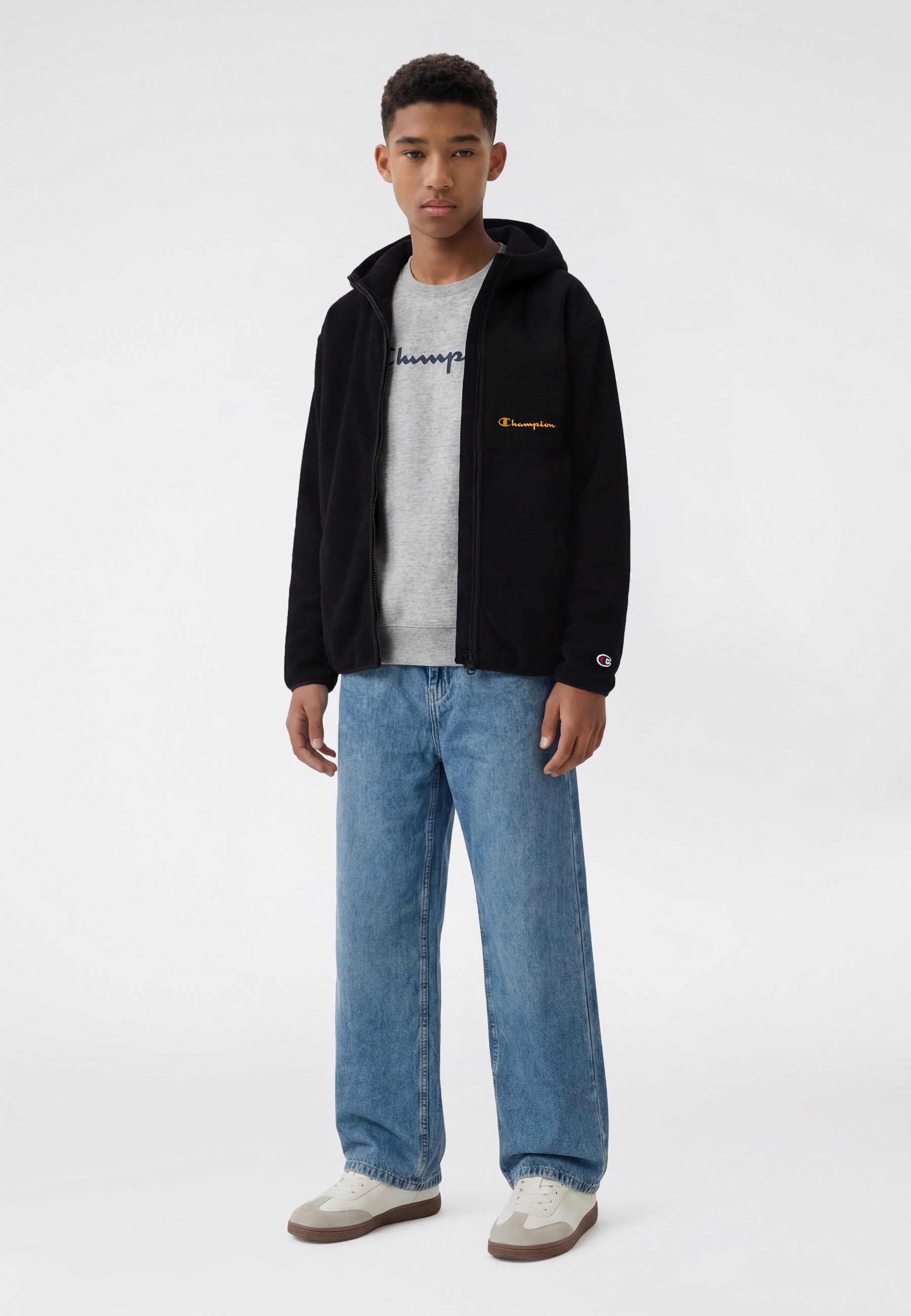 Champion Fleecejacke »SPORTWEAR HOODIE Loose Fit Polar« mit weichem Obermaterial, in den Größen S bis XXL erhältlich
