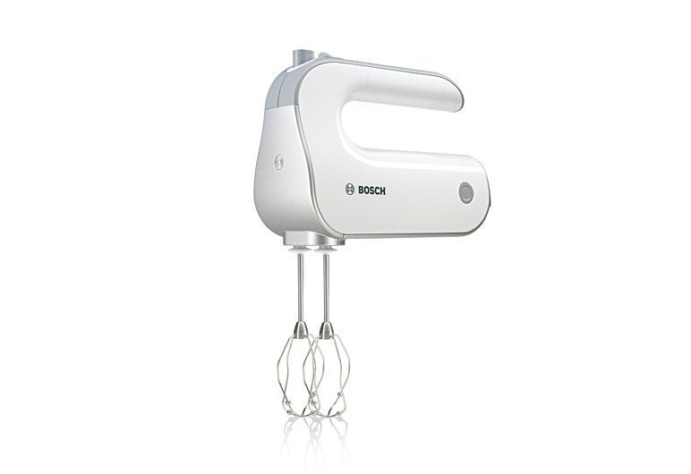 BOSCH Handmixer »Styline MFQ4080, Edelst. Rührbesen/Knethaken, Mixfuß, 5 Stufen, weiß«, 500 W, Zerkleinerer, Turbotaste, leichtes Gehäuse, Made in Europe