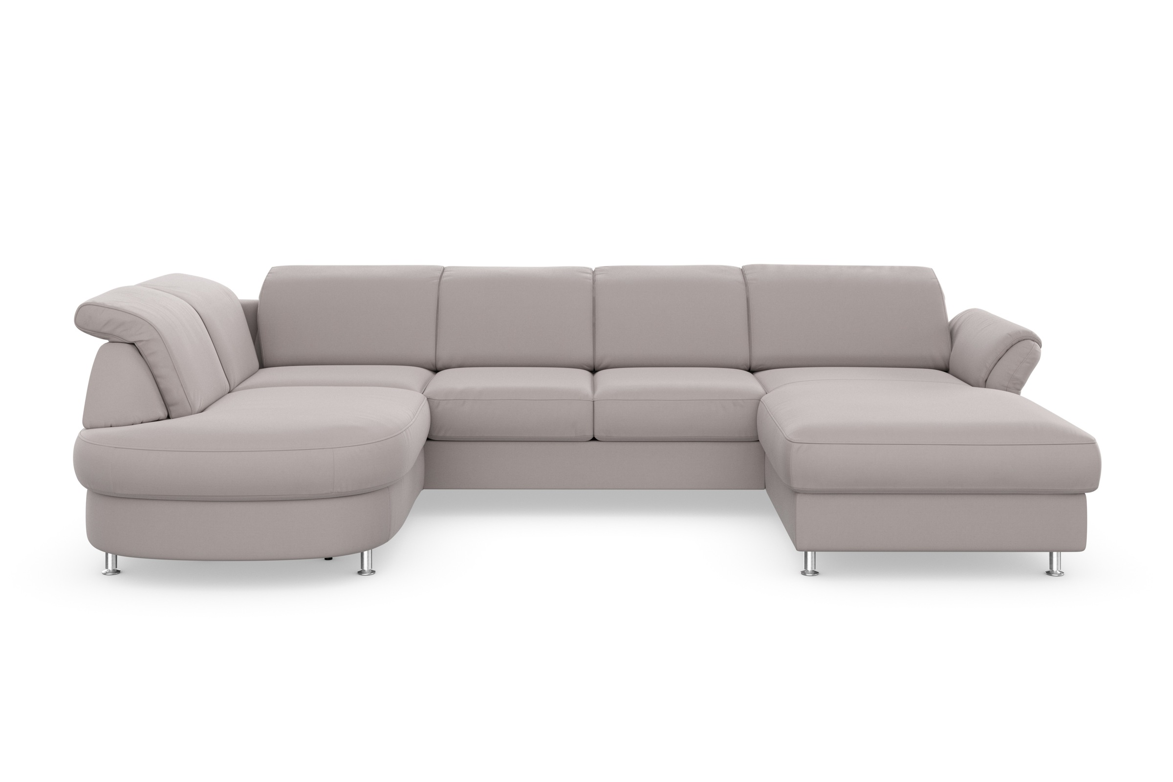 sit&more Wohnlandschaft »Apulia U-Form«, wahlweise Bettfunktion, Bettkasten und Kopf- und Armteilverstellung