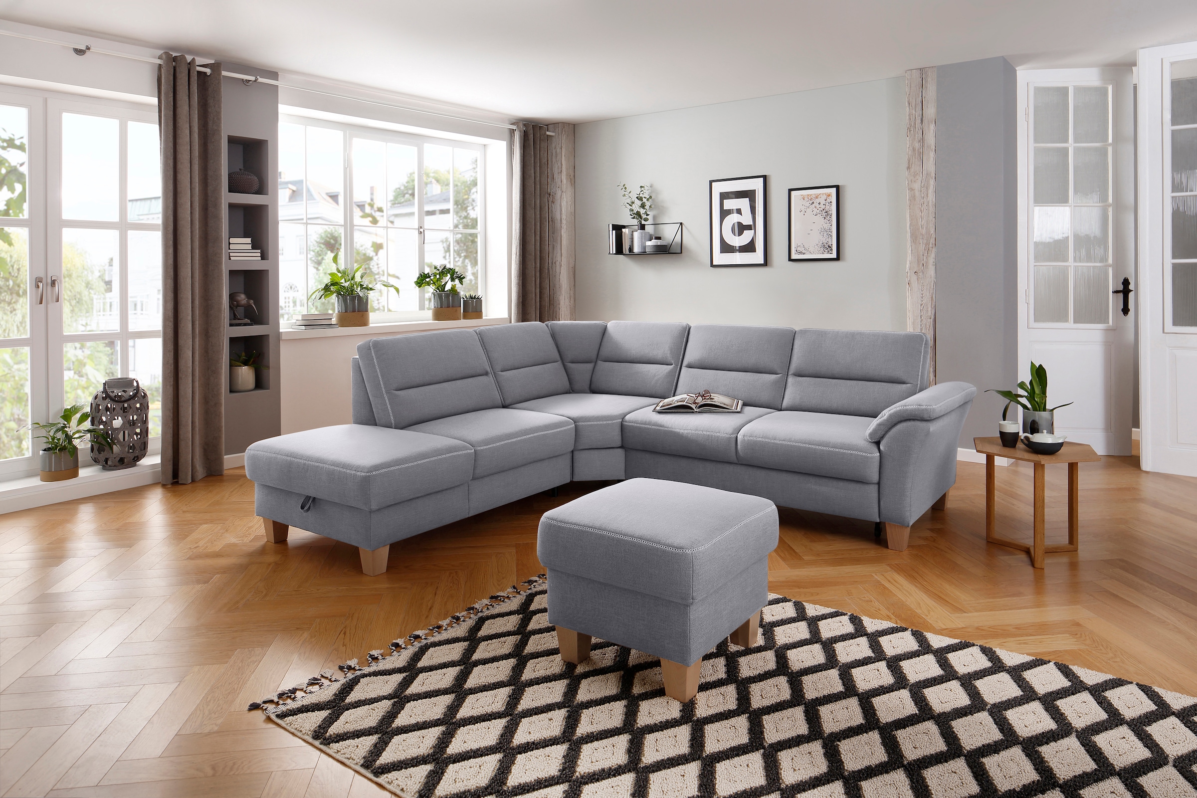 Home affaire Ecksofa »Soleo L-Form«, komfortabel durch Trapezecke mit Relax günstig online kaufen