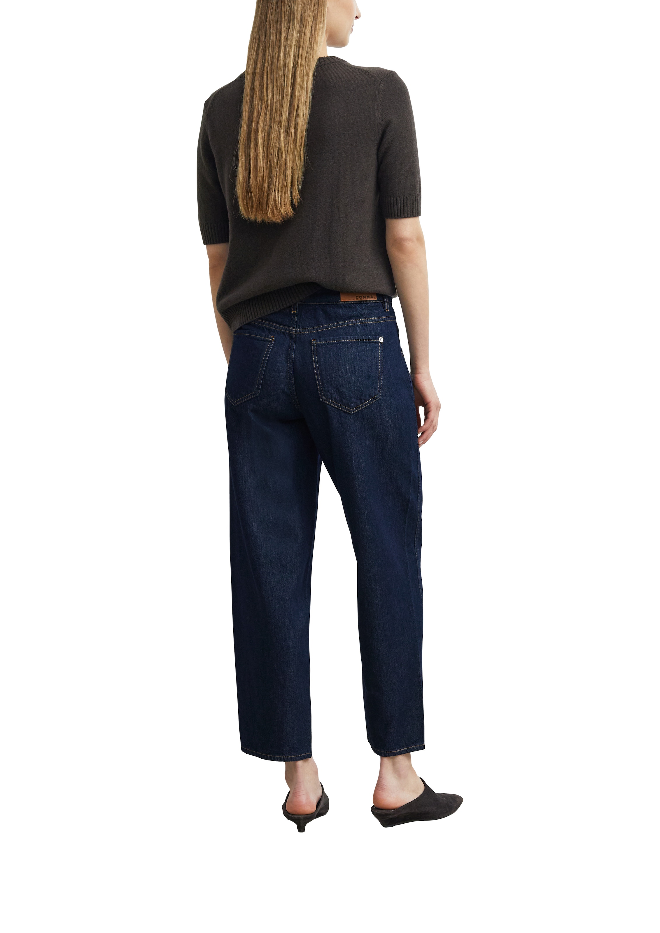 Comma 7/8-Jeans Balloon Jeans, Mid Rise, Barrel Leg