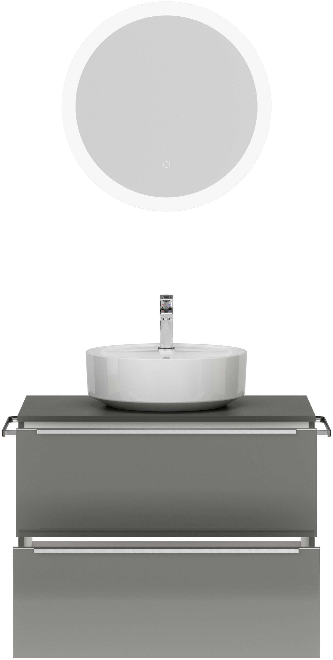 nobilia® Badmöbel-Set »Alvene«, (2 St., vormontiert, mit Soft-Close), Hochg günstig online kaufen