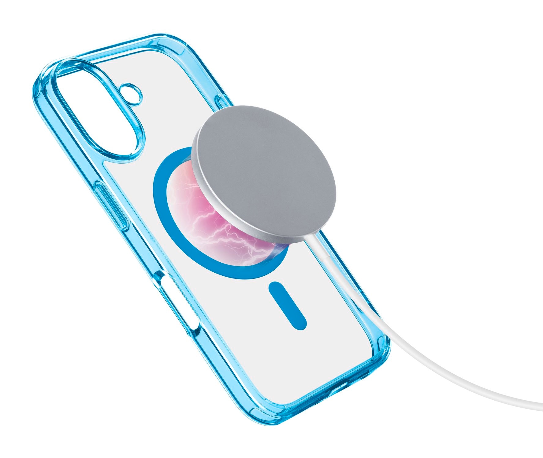 Cellularline Handyhülle »Iconic MAG MagSafe Case für Apple iPhone 16«, Backcover, Schutzhülle, Handyschutzhülle, Case, Schutzcase, stoßfest