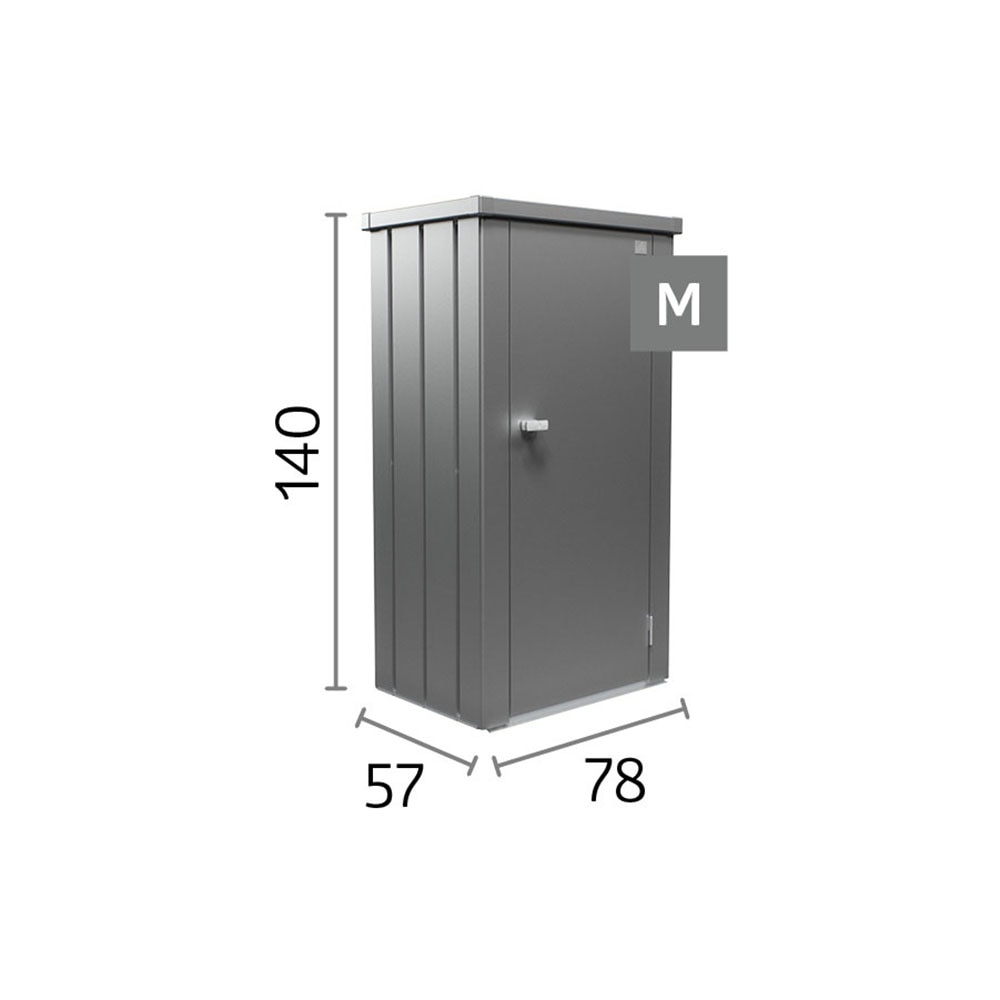 Biohort Mehrzweckschrank »Julia Gr. M , verschiedene Farben« 77,7x 140,2x 57 cm, Terrassenschrank für kleine Außenflächen