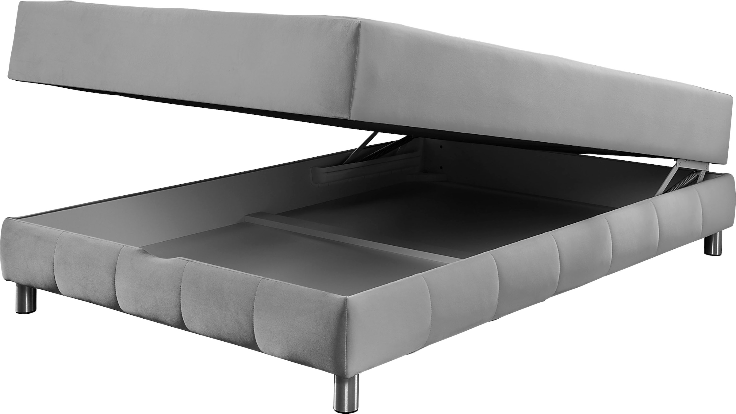 INOSIGN Boxspringbett »Vaasa«, für Dachschrägen geeignet, inkl. Bettkasten und Topper