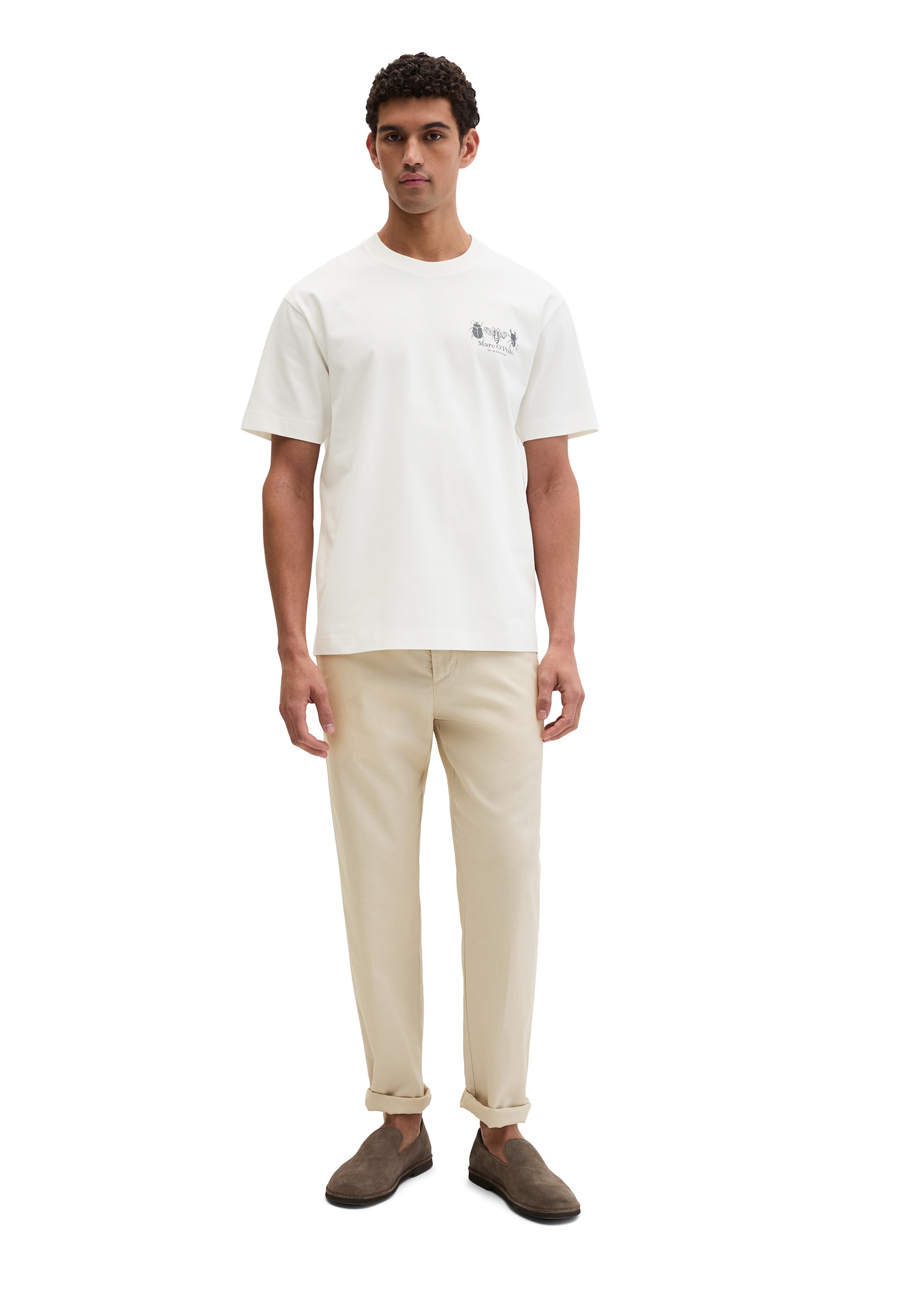 Marc O'Polo T-Shirt loose fit mit beidseitigen Insektenprints