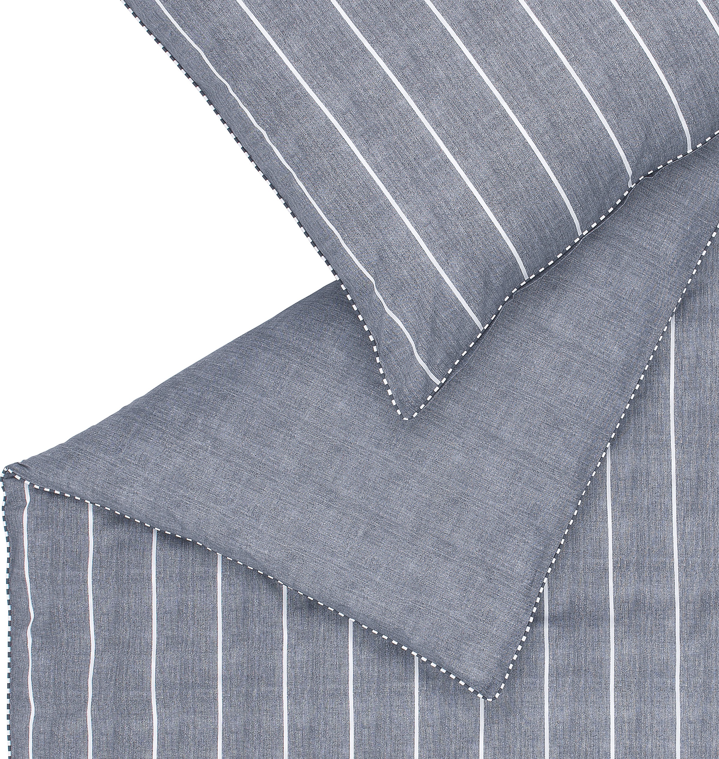 Esprit Bettwäsche »Harp Stripe in Gr. 135x200, 155x220 oder 200x200 cm«, Bettwäsche aus Baumwolle, gestreifte Bettwäsche mit Wendeoptik