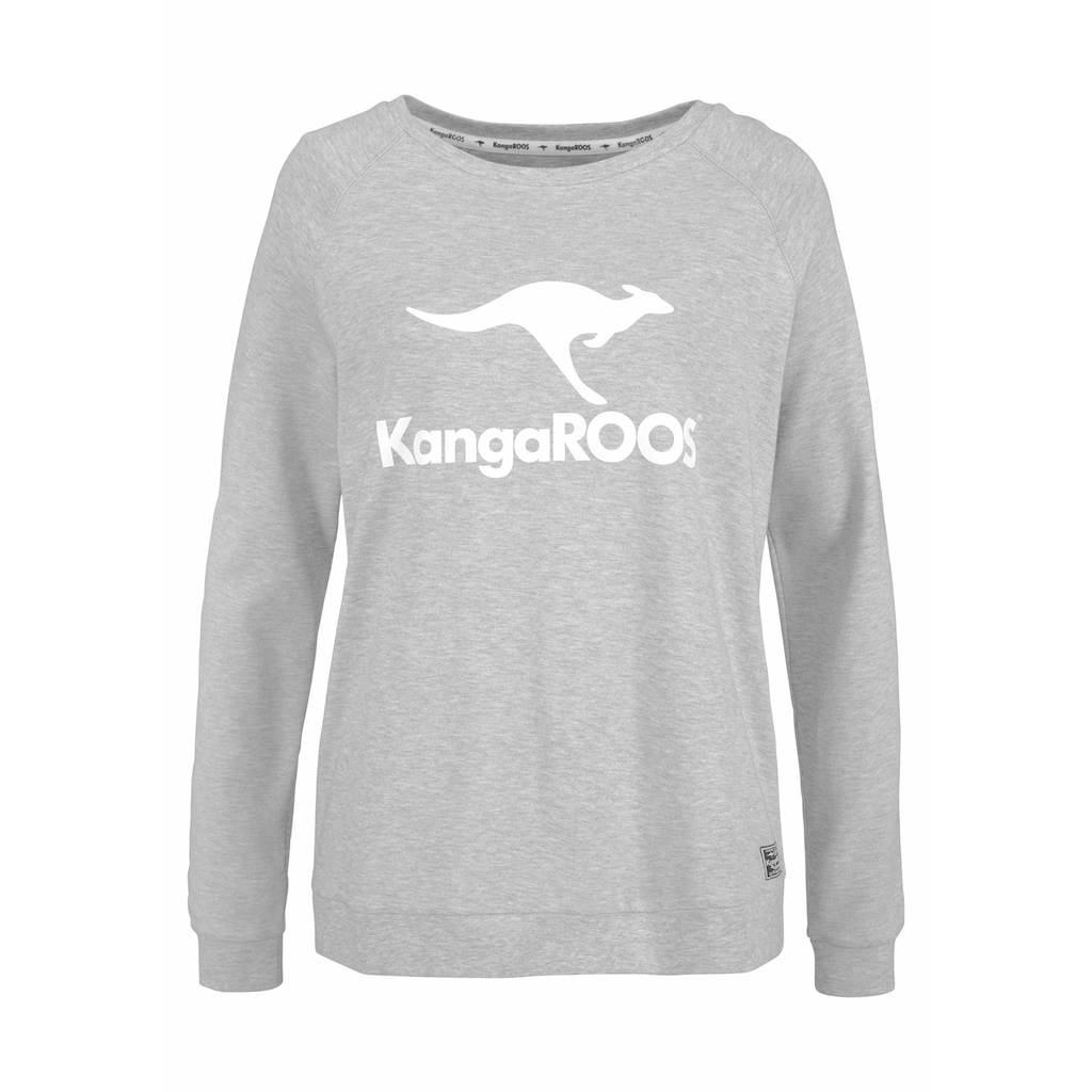 KangaROOS Sweater, mit großem Label-Print vorne