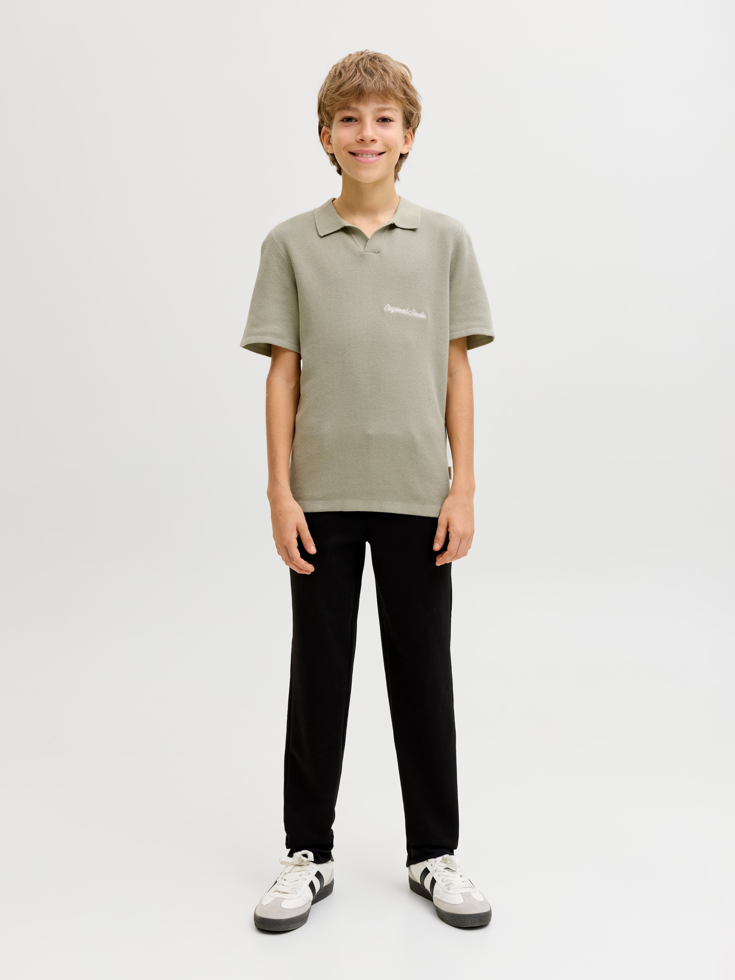 Jack & Jones Junior Polokragenpullover »JORNORREBRO LIGHT KNIT SS POLO JNR«
