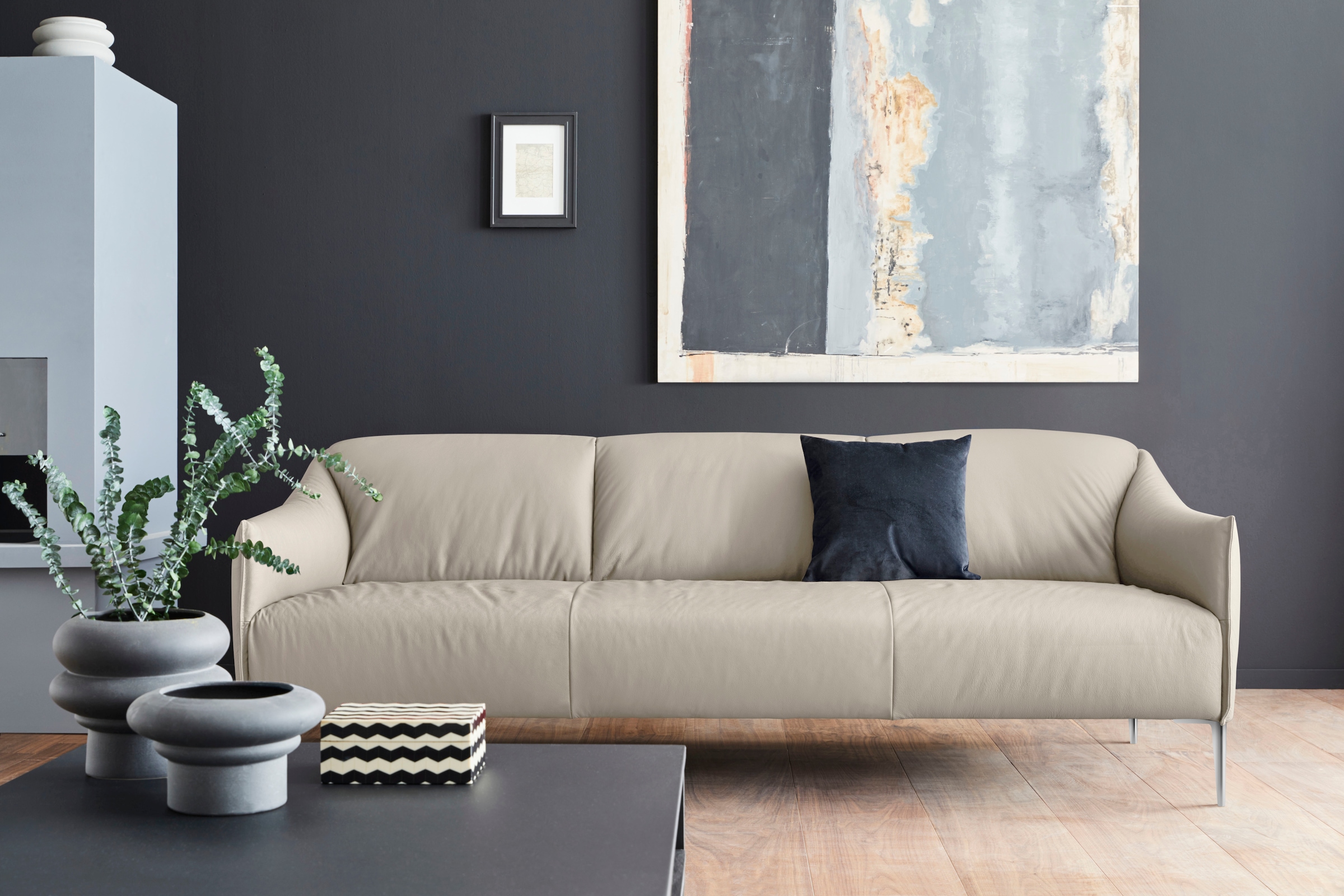 W.SCHILLIG 3-Sitzer sally, mit Metallfüßen in Chrom glänzend, Breite 224 cm günstig online kaufen