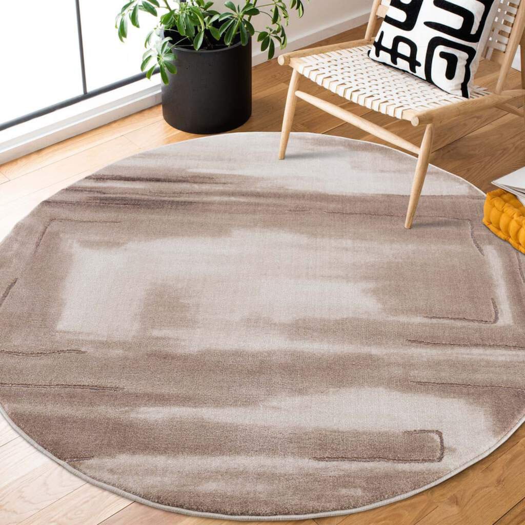 Carpet City Teppich »Noa 9261«, rund, 11 mm Höhe, Kurzflor, Modern, Weicher For, Pflegeleicht, ideal für Wohnzimmer & Schlafzimmer