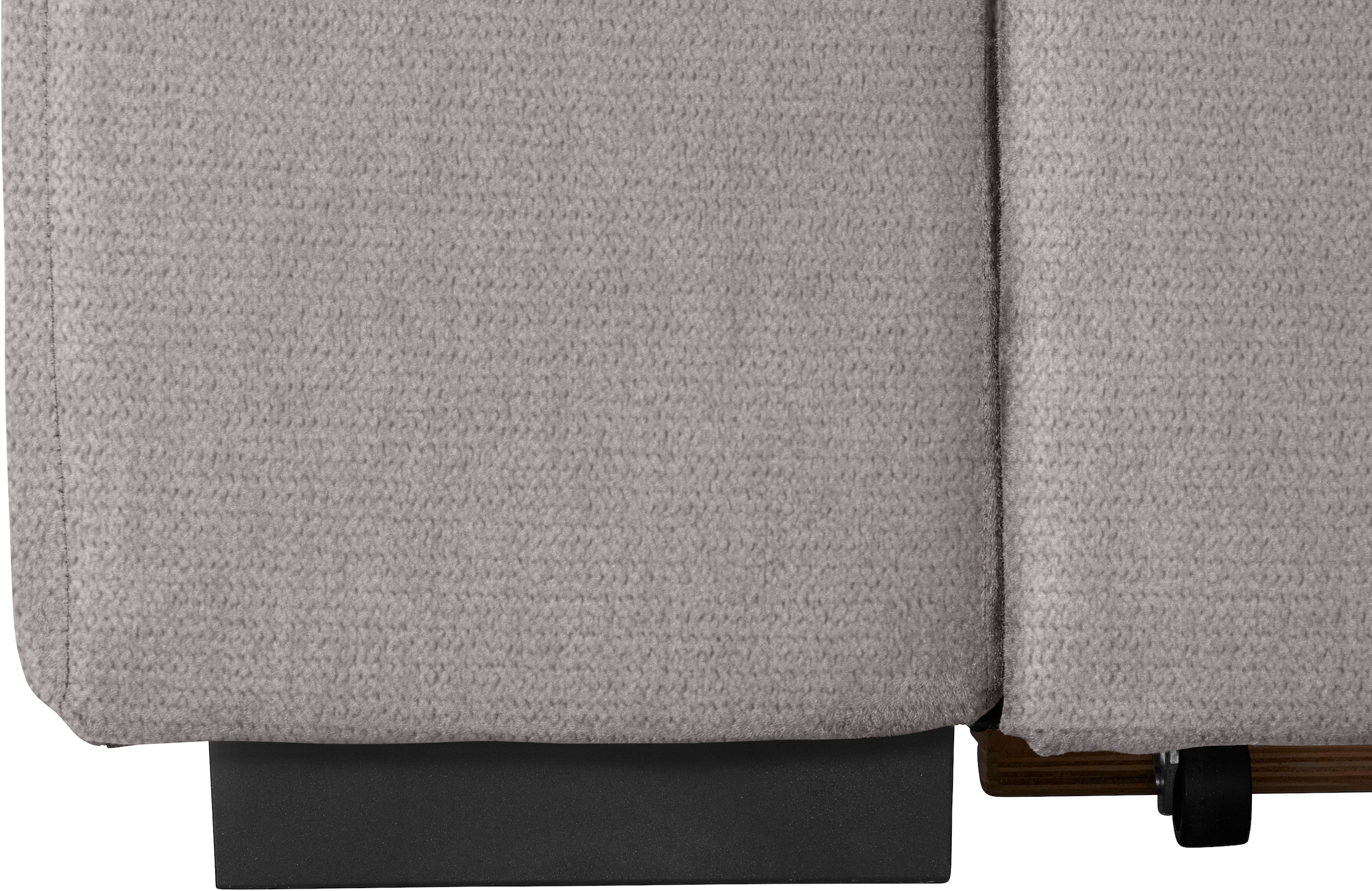 COTTA Ecksofa »Lola L-Form mit Kopfteilfunktion & Hocker«, (Set, mit Hocker), wahlweise mit Bettfunktion, Bettkasten & Armteilverstellung