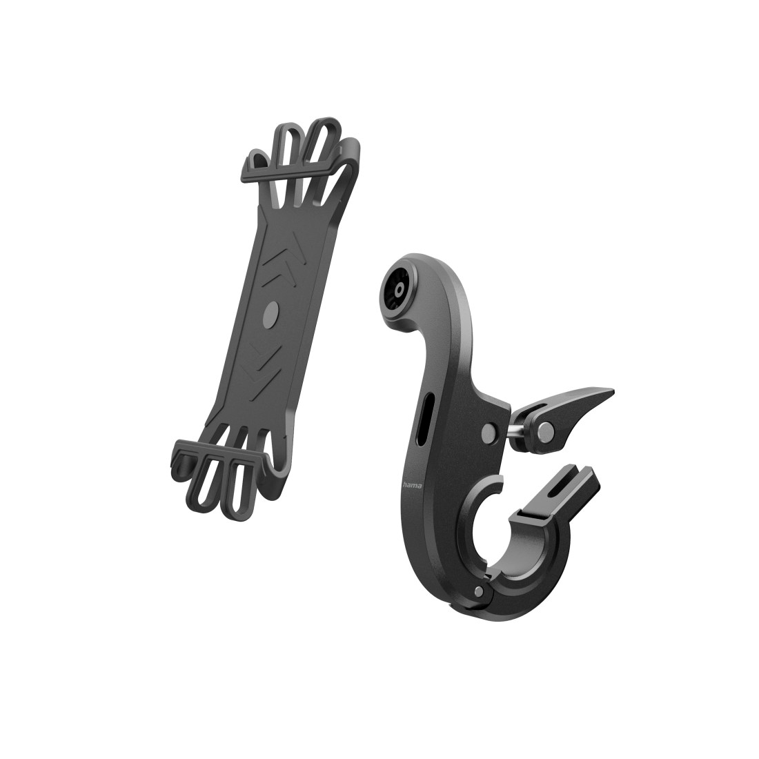 Hama Smartphone-Halterung »Handyhalterung für E-Bike, Silikon, stabiler Halt, drehbar, universal«, für Displaygröße 7-8 x 15-17 cm, einfache Montage, rutschfest, schmal