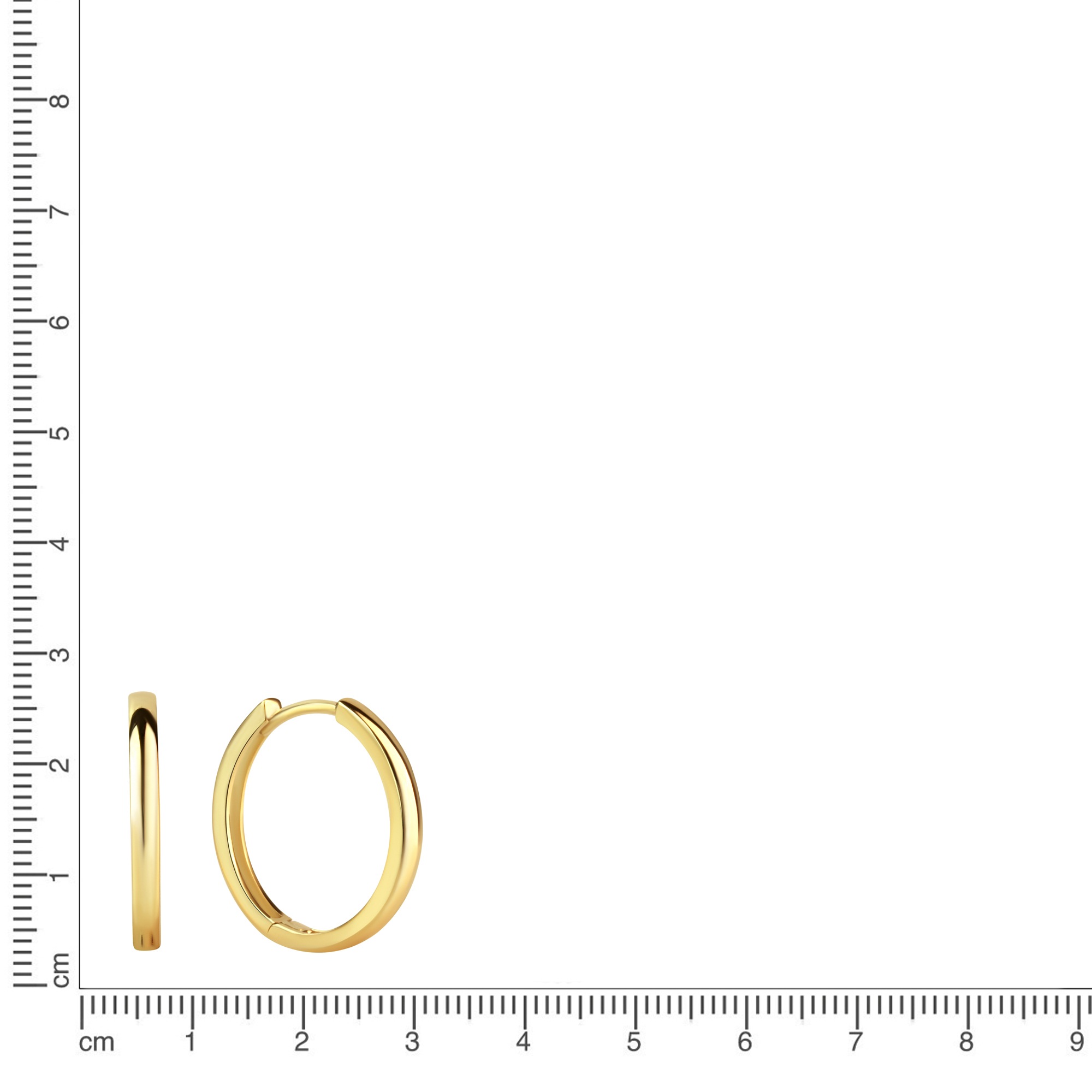 Vivance Paar Creolen »333/- Gelbgold glanz«