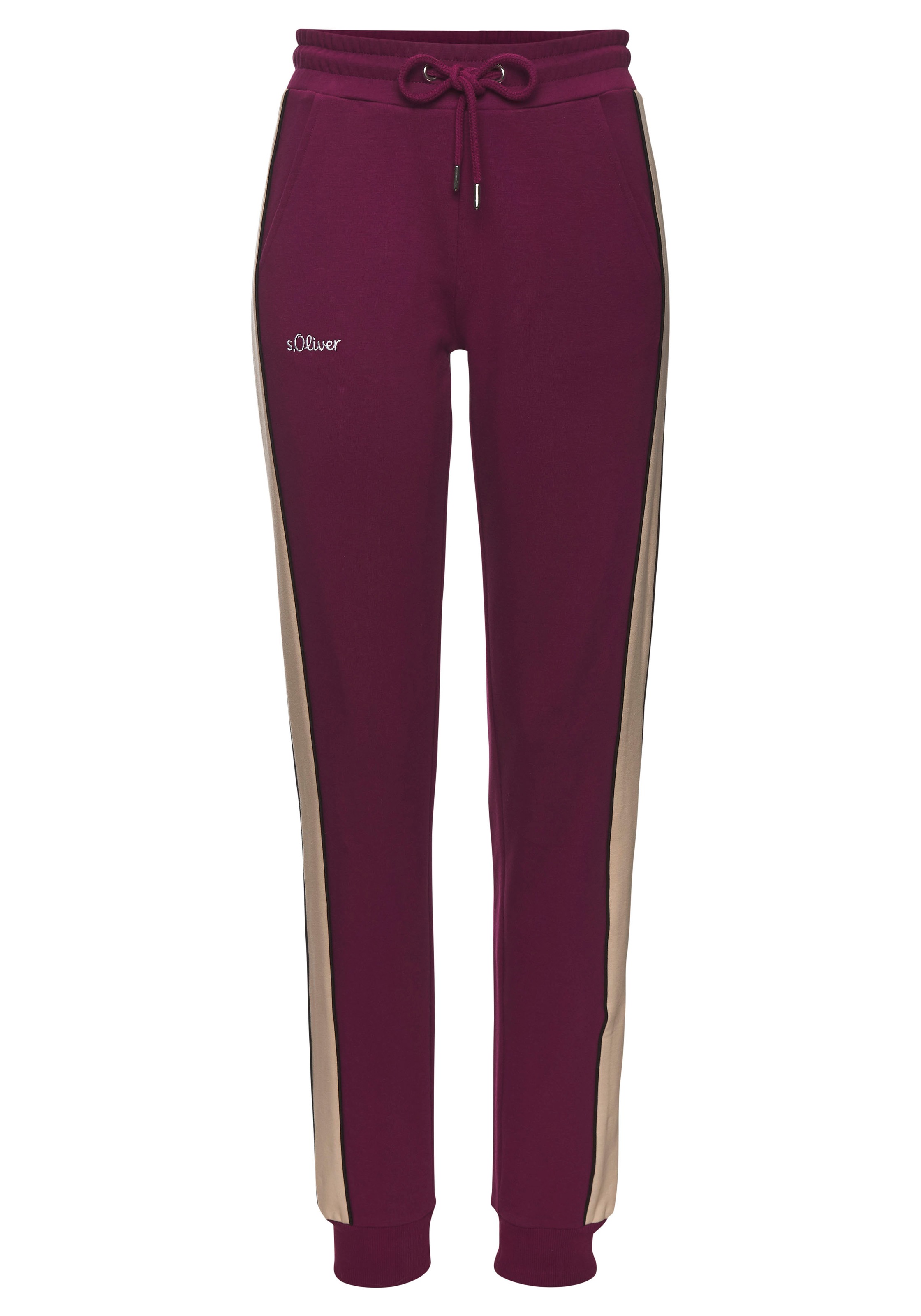 s.Oliver Sweathose, mit Seitenstreifen und Pipings, Loungewear