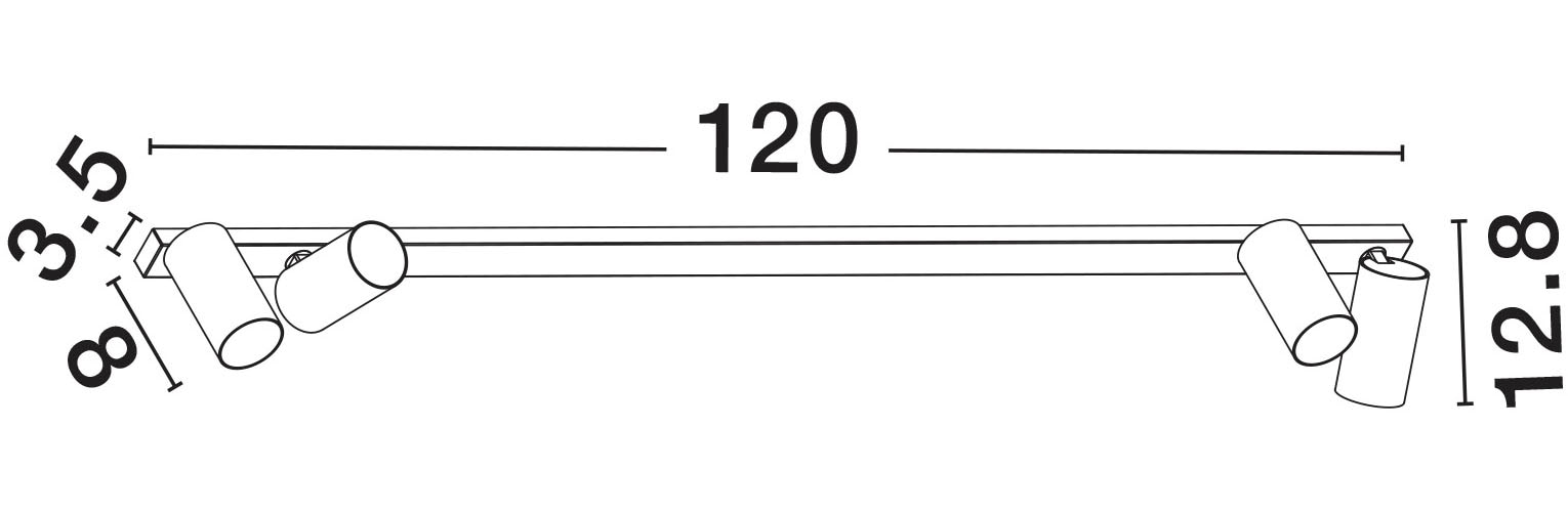 Nova Luce Deckenleuchte »OSO« GU10 1 Stk.
