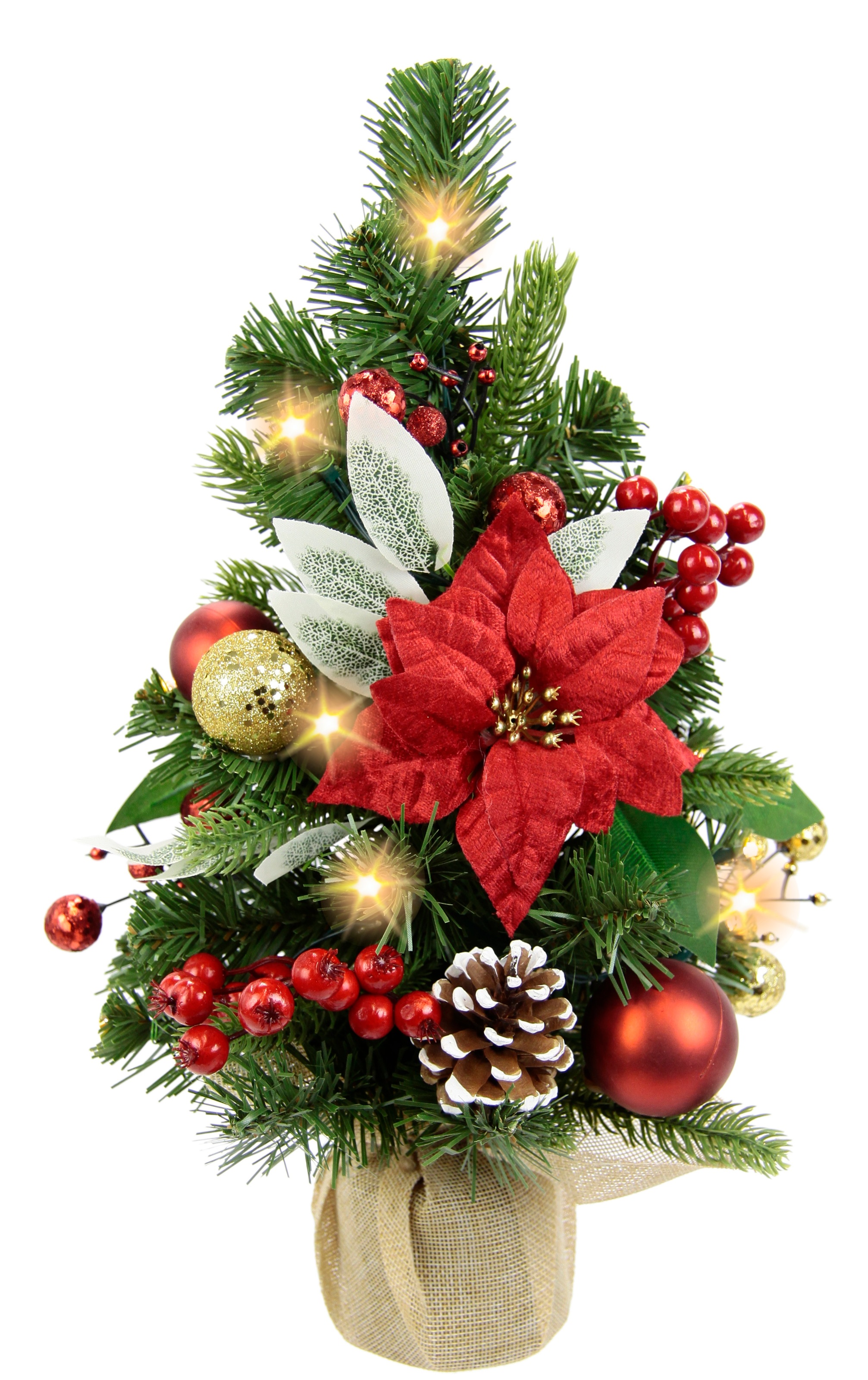 I.GE.A. Künstlicher Weihnachtsbaum »Geschmückter Tannenbaum Poinsettia mit günstig online kaufen