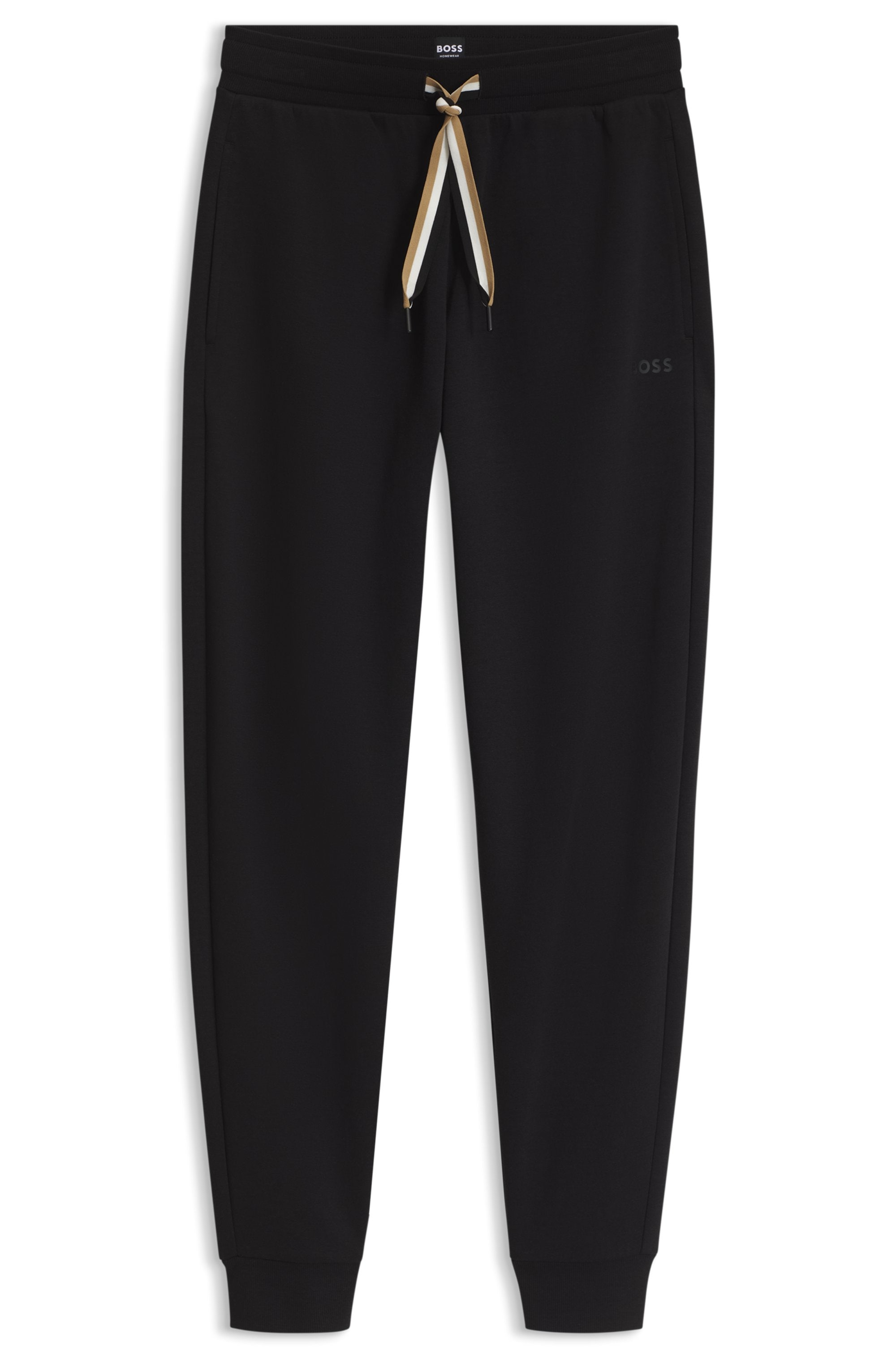 BOSS Relaxhose »CP Stripe_Pants Cuff«  mit kontrastfarbener Kordel