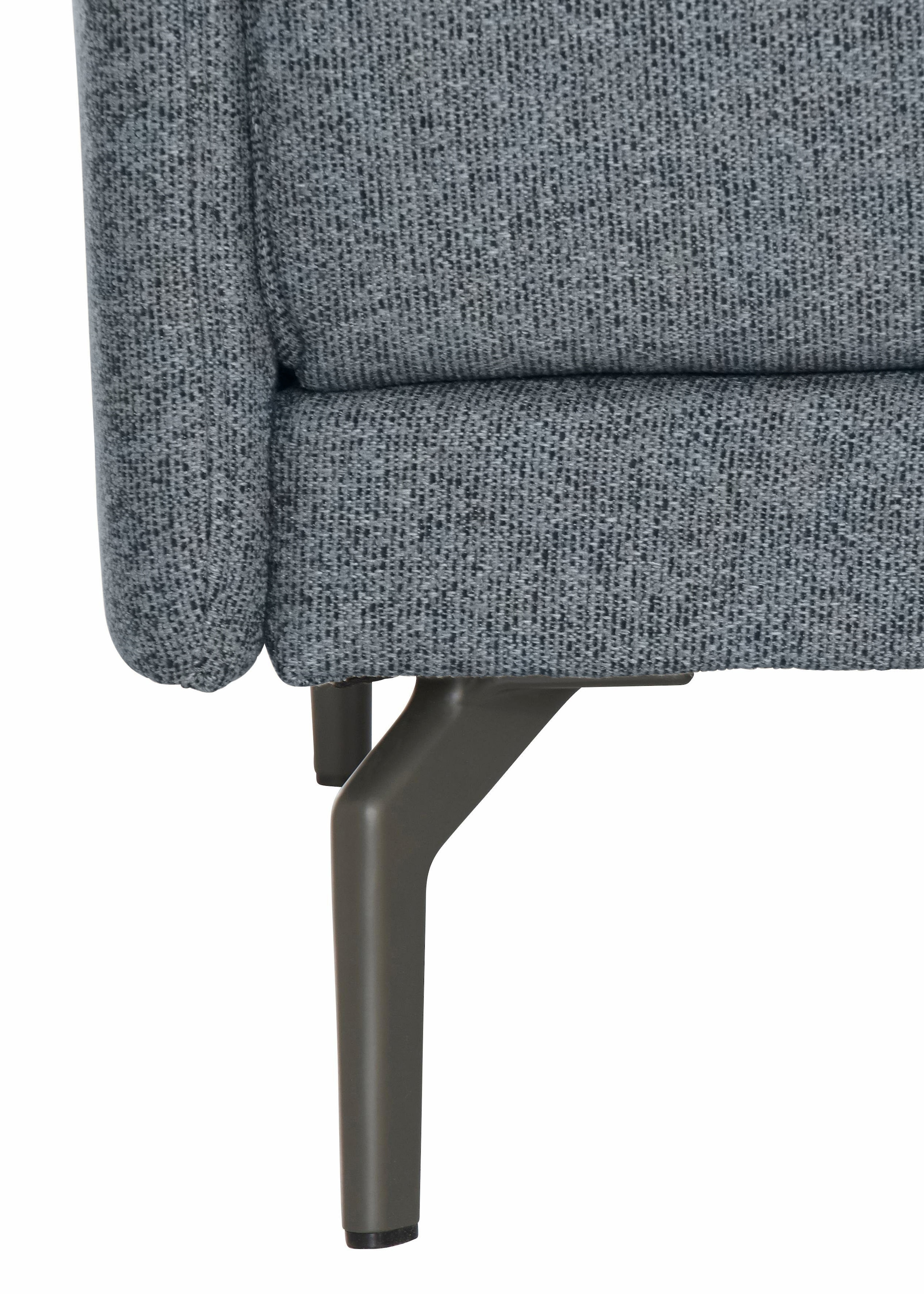 Creation BY ROLF BENZ Ecksofa »CR.450, Designecksofa, Polsterecke, L-Form«, Armlehne sehr schmal, Breite 234 cm, Alugussfüße in umbragrau