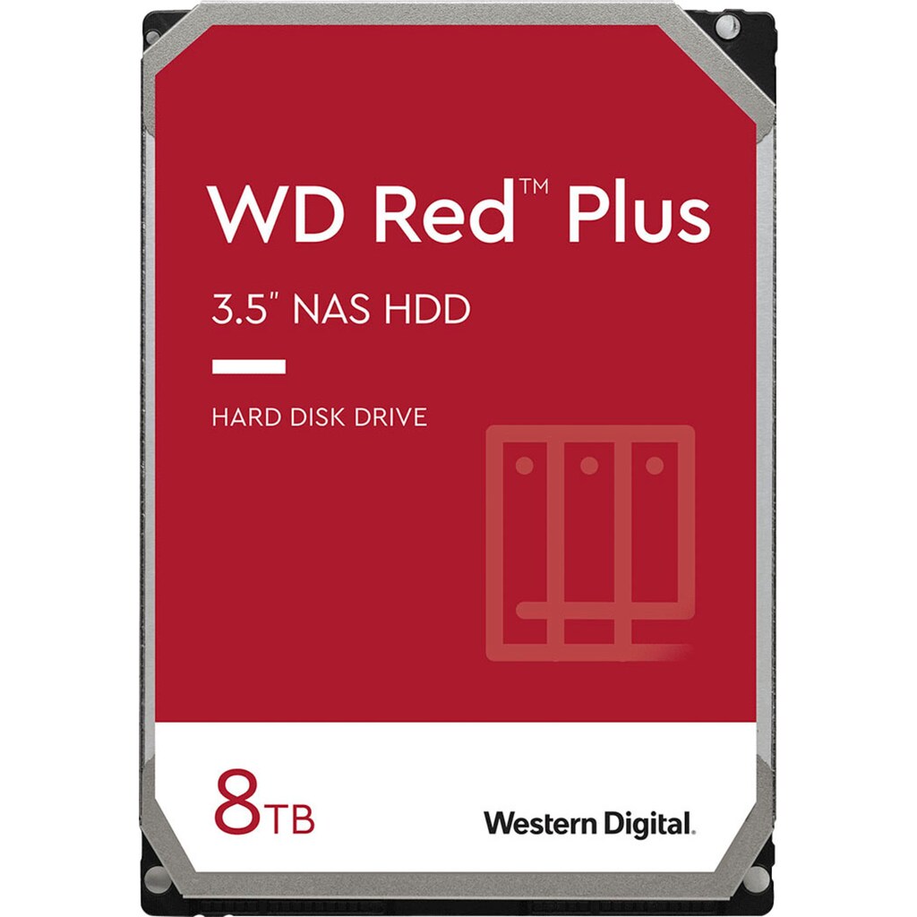 Western Digital HDD-NAS-Festplatte »WD Red Plus«, 3,5 Zoll, Anschluss SATA