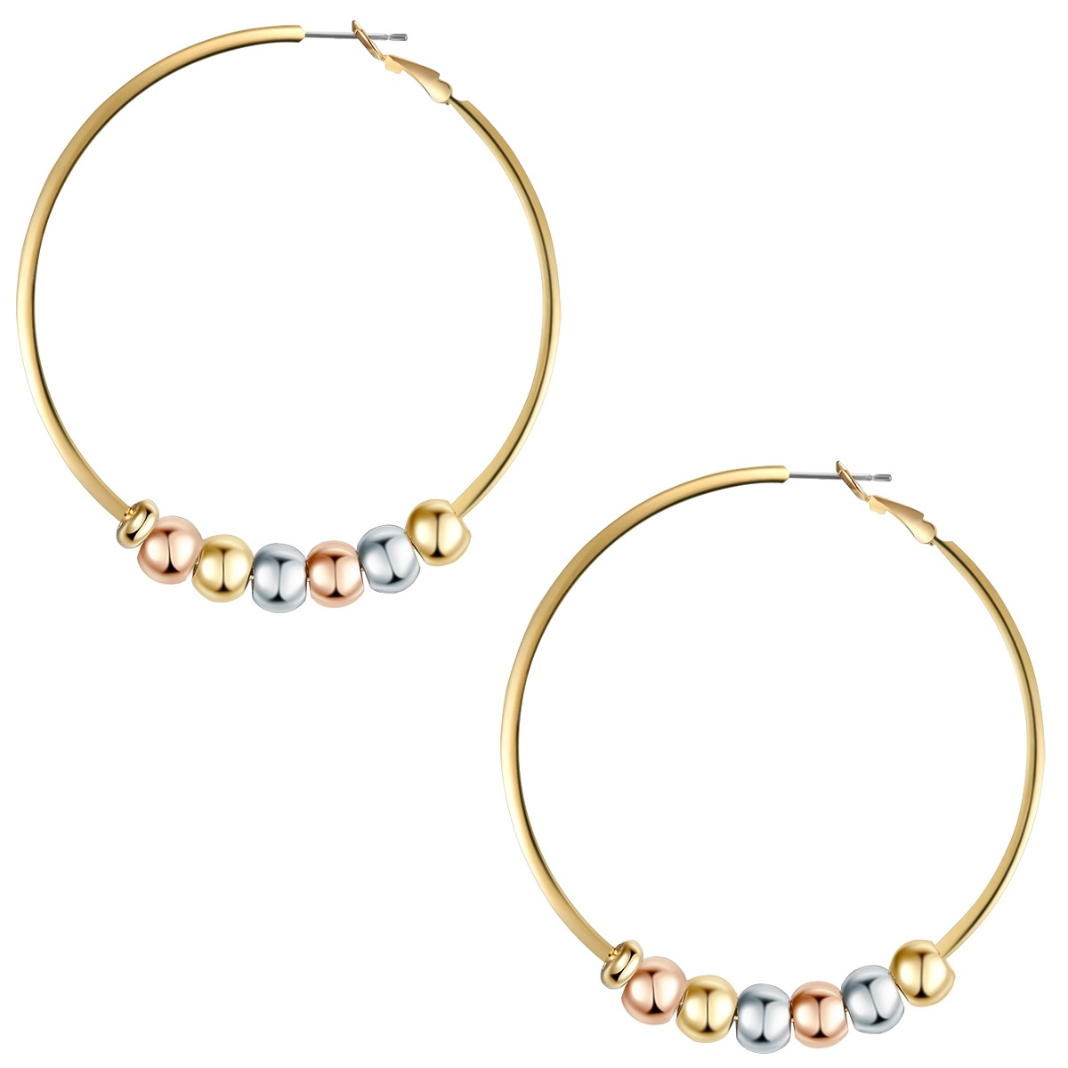 Yokoamii Paar Creolen »Set: Y78«, (2 tlg.), Creolen gelbgold