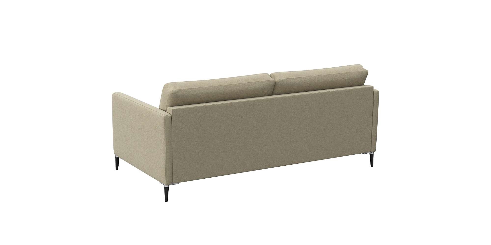 FLEXLUX 2,5-Sitzer »Fiore, super bequem durch hochwertigen Sitzaufbau mit Kaltschaum«, schmale Armlehnen, Füße Alu+schwarz